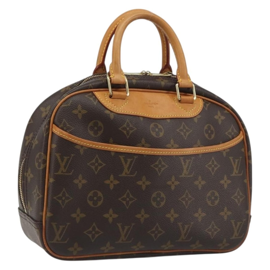 Louis Vuitton M42228 Trouville Monogram Canvas Womens Handbag: Louis Vuitton M42228 Trouville Monogram Canvas Womens Handbag Louis Vuitton Trouville handbag in Monogram canvas with a structured top-handle design. Includes a dust bag. This pre-owned bag shows reas