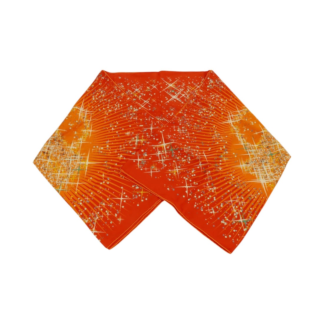 Hermes Magic Kelly Silk Shawl Scarf Orange Red Multicolor: Hermes Magic Kelly Silk Shawl Scarf Orange Red Multicolor Hermes Magic Kelly shawl scarf in silk with an orange, red, and multicolor design. Made in France, this women's scarf is presented without acc