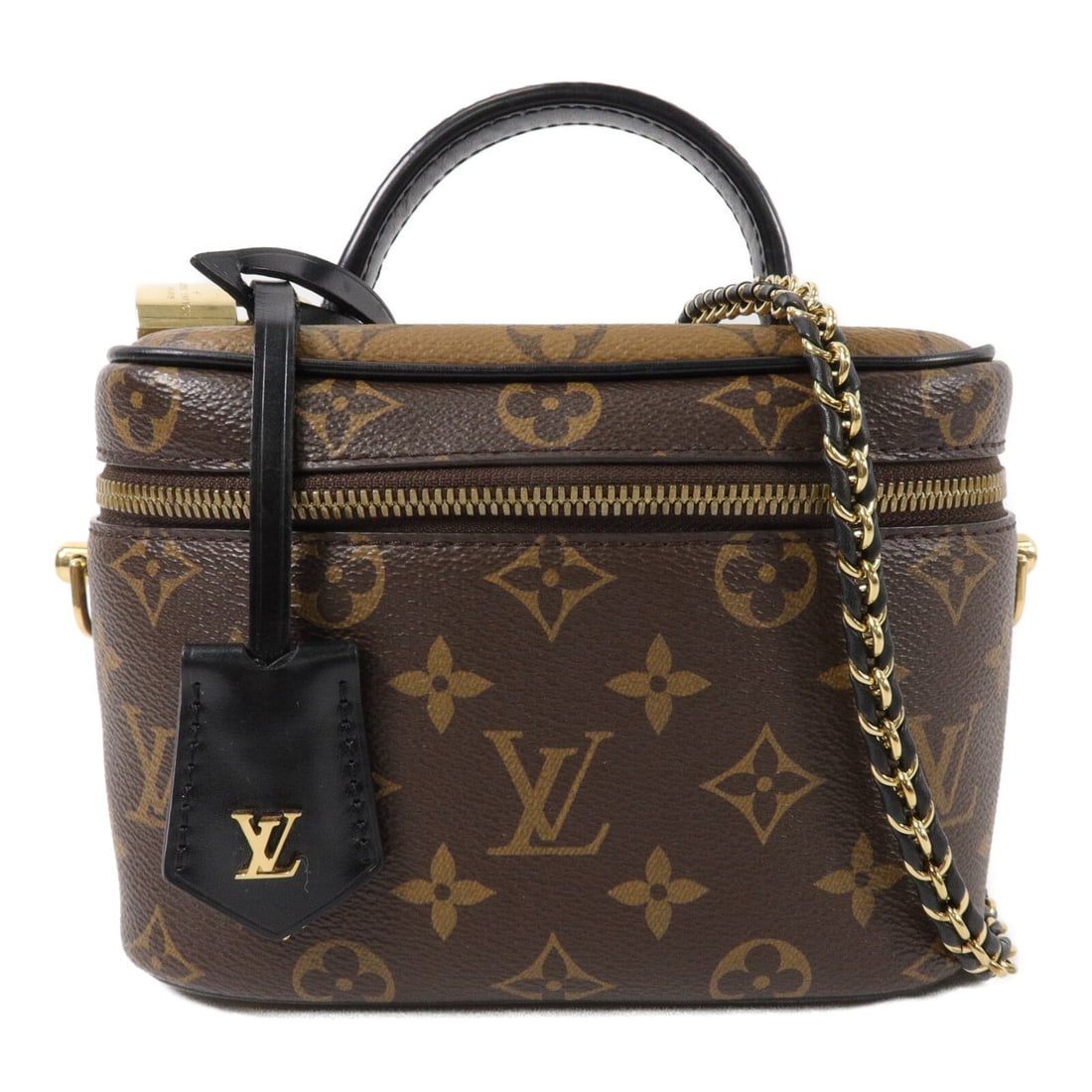 Louis Vuitton M45165 Vanity PM 2 Way Bag Monogram Reverse Brown (1 of 12)