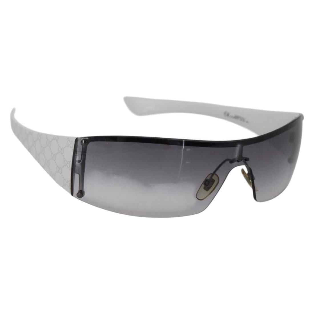Gucci GG1839F S White Gray Rimless Women Sunglasses (1 of 10)