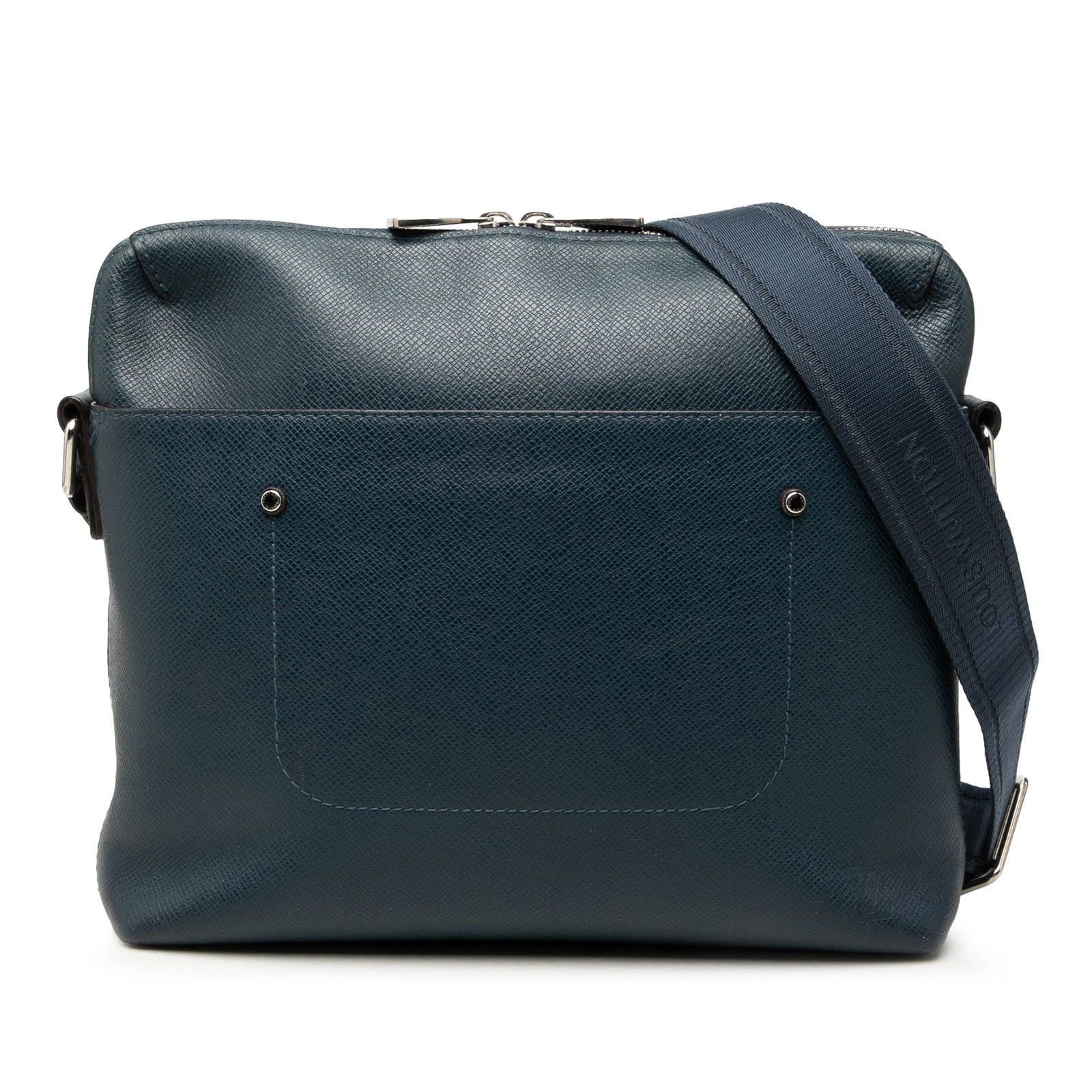 Louis Vuitton Grigori PM Taiga Leather Blue Crossbody Bag: Louis Vuitton Grigori PM Taiga Leather Blue Crossbody Bag Louis Vuitton Taiga Grigori PM shoulder bag crafted in blue taiga leather. It features an adjustable flat strap, top zip closure, one exterior