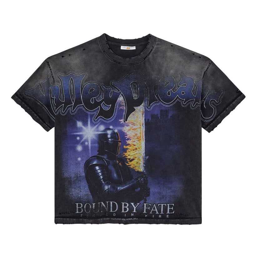 Vale Lancelot graphic tee black heavyweight medium: Vale Lancelot graphic tee black heavyweight medium Heavyweight streetwear graphic tee from Vale in black. This medium-size T-shirt features the Vale Lancelot design. Specifications Brand: Vale Item ty