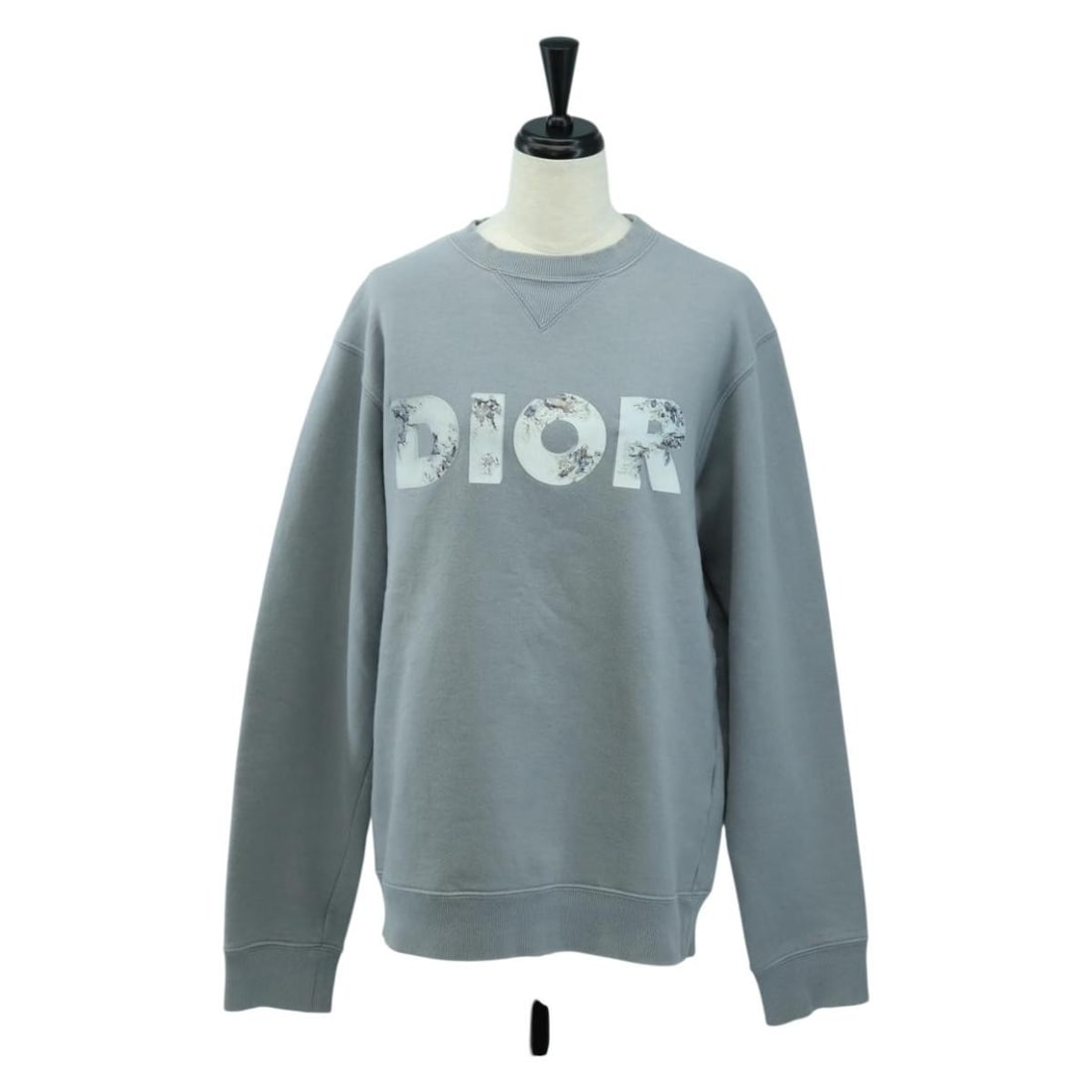 Christian Dior gray cotton long sleeve T-shirt women Italy (1 of 13)