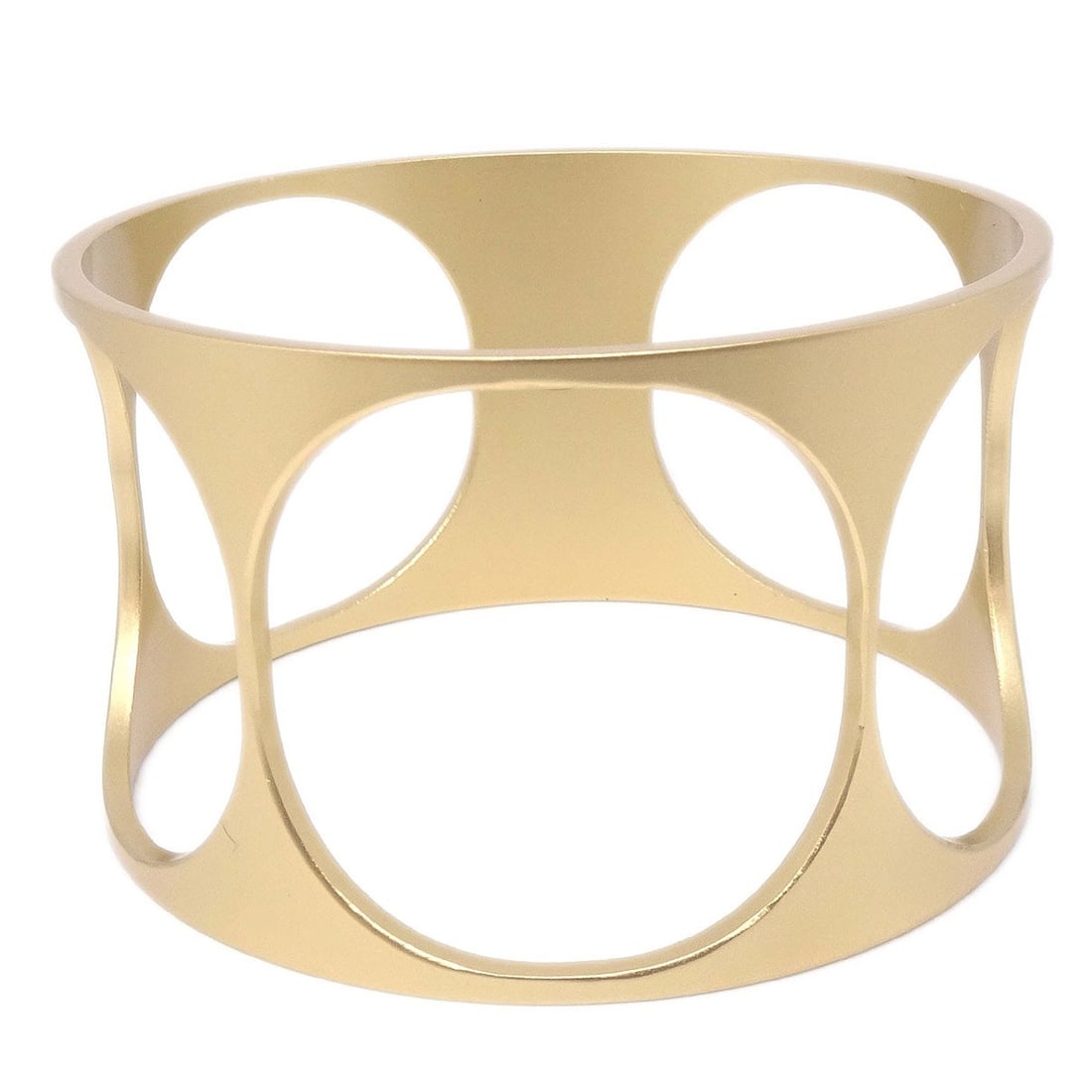 CHANEL 01C Gold Plated Bangle Bracelet: CHANEL 01C Gold Plated Bangle Bracelet Chanel gold-plated bangle bracelet with a bold, structured design. Marked 01C and made in France, this bracelet is presented in great overall condition with visi