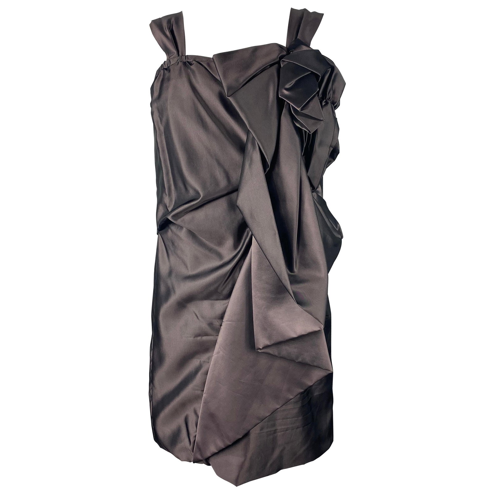 Marc Jacobs silk sleeveless mini dress with bow detail size 2: Marc Jacobs silk sleeveless mini dress with bow detail size 2 A Marc Jacobs silk mini cocktail dress in size 2, designed in the United States and dating to the late 20th century. It features a bow-lik