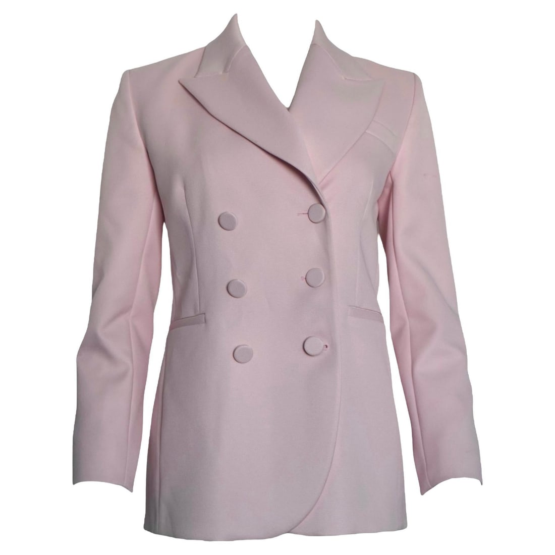 KHAITE Cassie soft pink double breasted blazer US 2 (1 of 6)