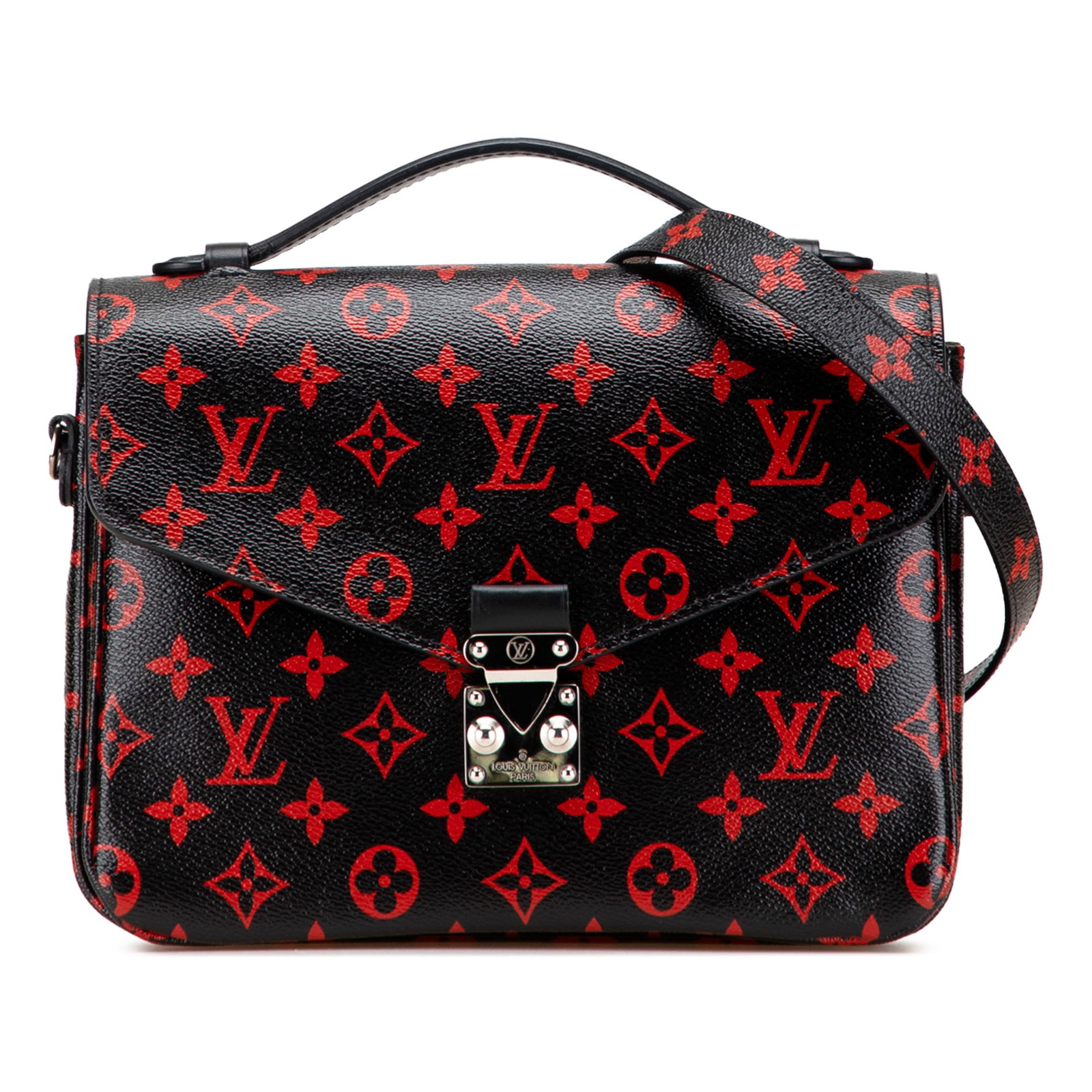 Louis Vuitton Monogram Infrarouge Pochette Metis Black Canvas Bag: Louis Vuitton Monogram Infrarouge Pochette Metis Black Canvas Bag Discover the iconic Louis Vuitton Monogram Infrarouge Pochette Metis, featuring a stylish monogram canvas body. This sophisticated bag