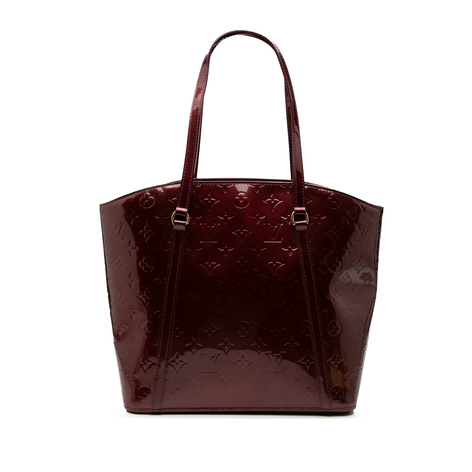 Louis Vuitton Avalon MM Monogram Vernis Leather Tote Red: Louis Vuitton Avalon MM Monogram Vernis Leather Tote Red Louis Vuitton Monogram Vernis Avalon MM tote bag in red vernis leather. This bag features flat leather straps, an open top with a lobster clasp