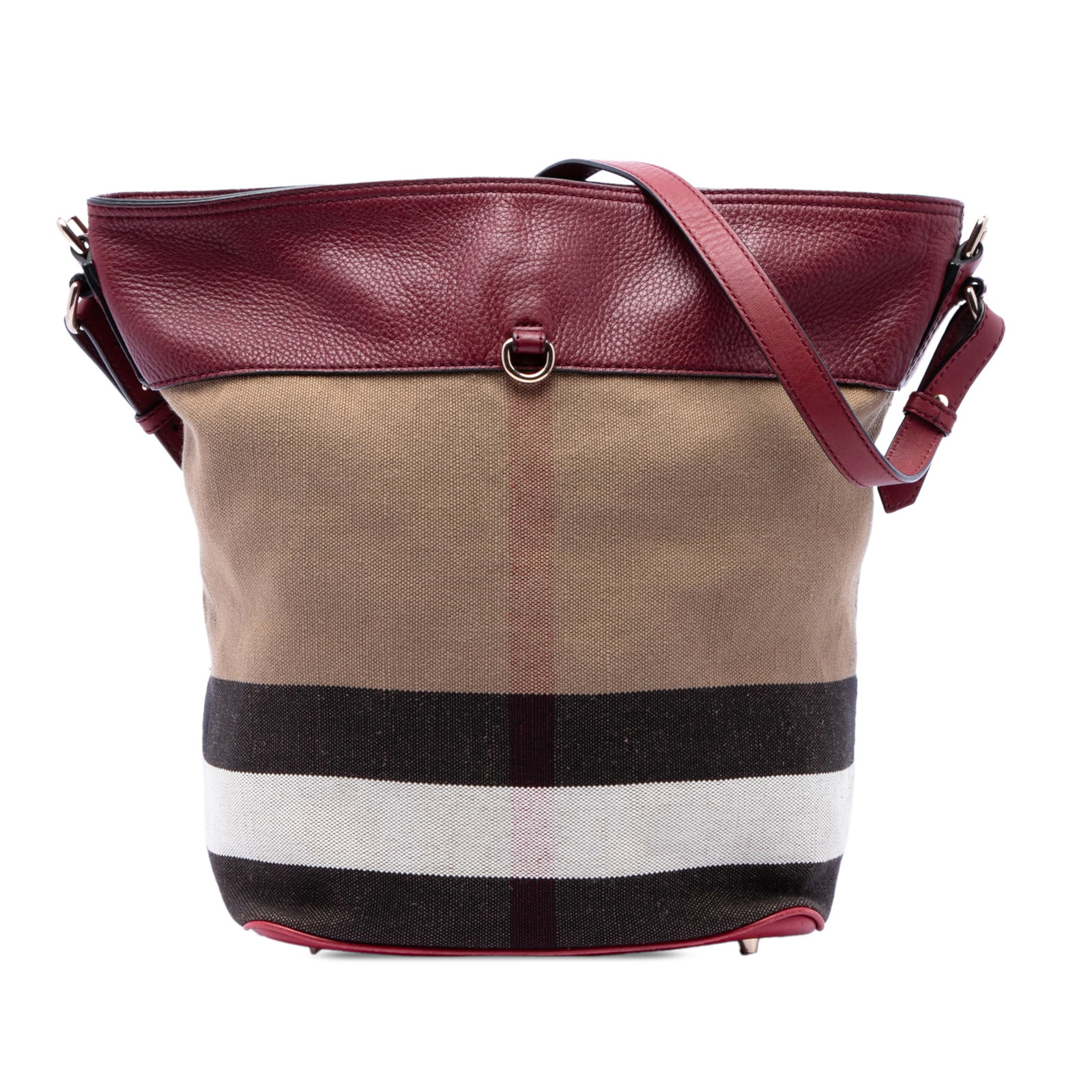 Burberry Ashby Bucket Bag in Mega Check Canvas and Leather (1 of 7)