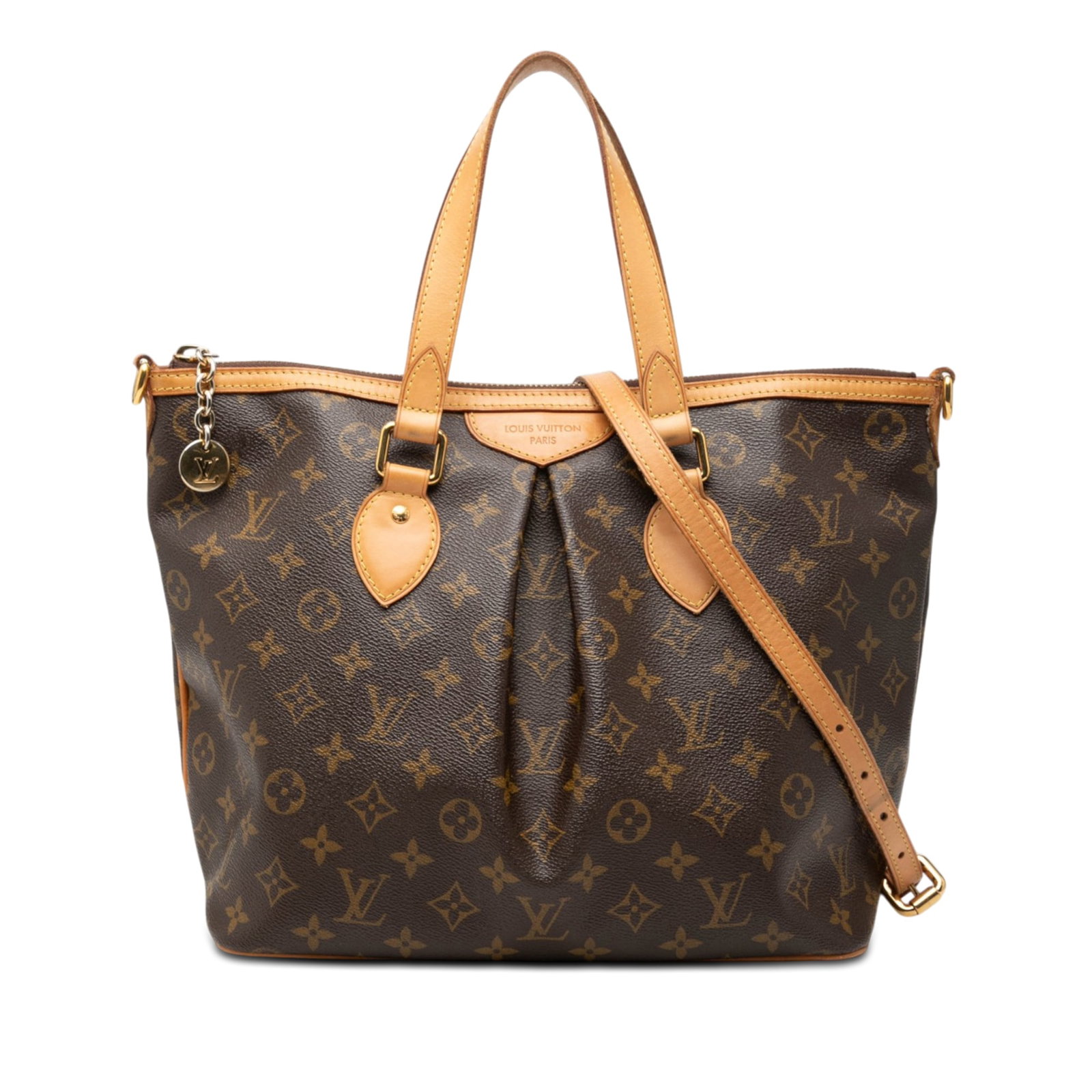 Louis Vuitton Palermo PM Monogram Canvas Shoulder Bag: Louis Vuitton Palermo PM Monogram Canvas Shoulder Bag Louis Vuitton Monogram Palermo PM handbag crafted with a monogram canvas body and vachetta leather trim. It features flat vachetta leather handles