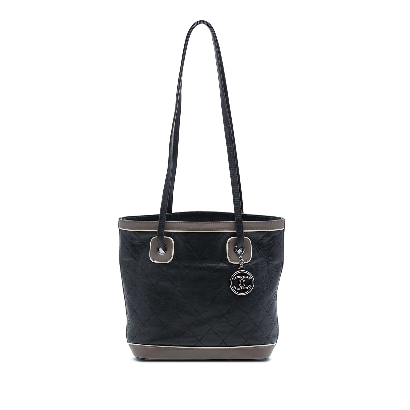 Chanel Country Club CC Quilted Lambskin Leather Tote Bag (1 of 6)