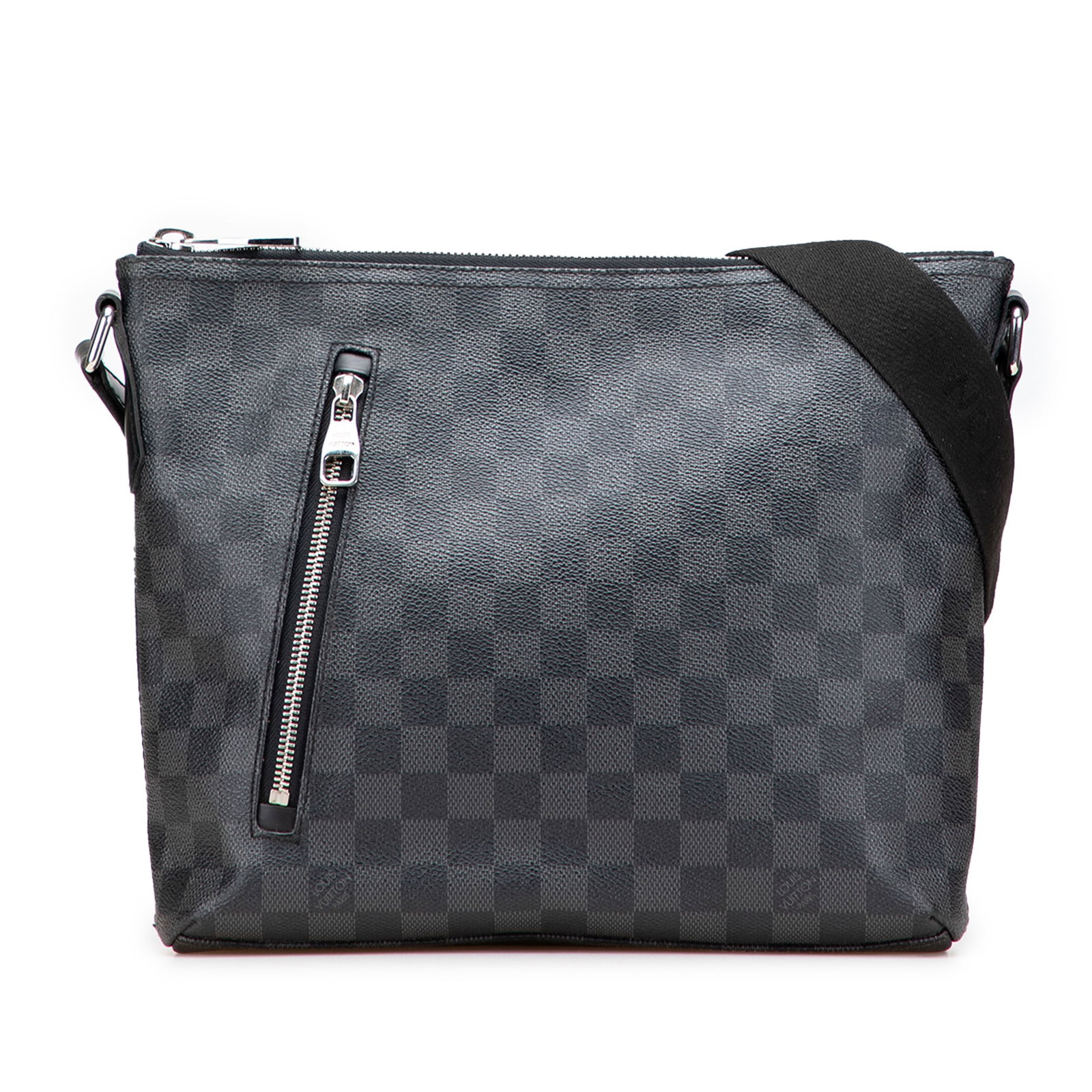Louis Vuitton Damier Graphite Mick PM Canvas Bag Black: Louis Vuitton Damier Graphite Mick PM Canvas Bag Black The Louis Vuitton Damier Graphite Mick PM is a stylish bag featuring a distinctive damier graphite canvas body. It is designed for practicality w