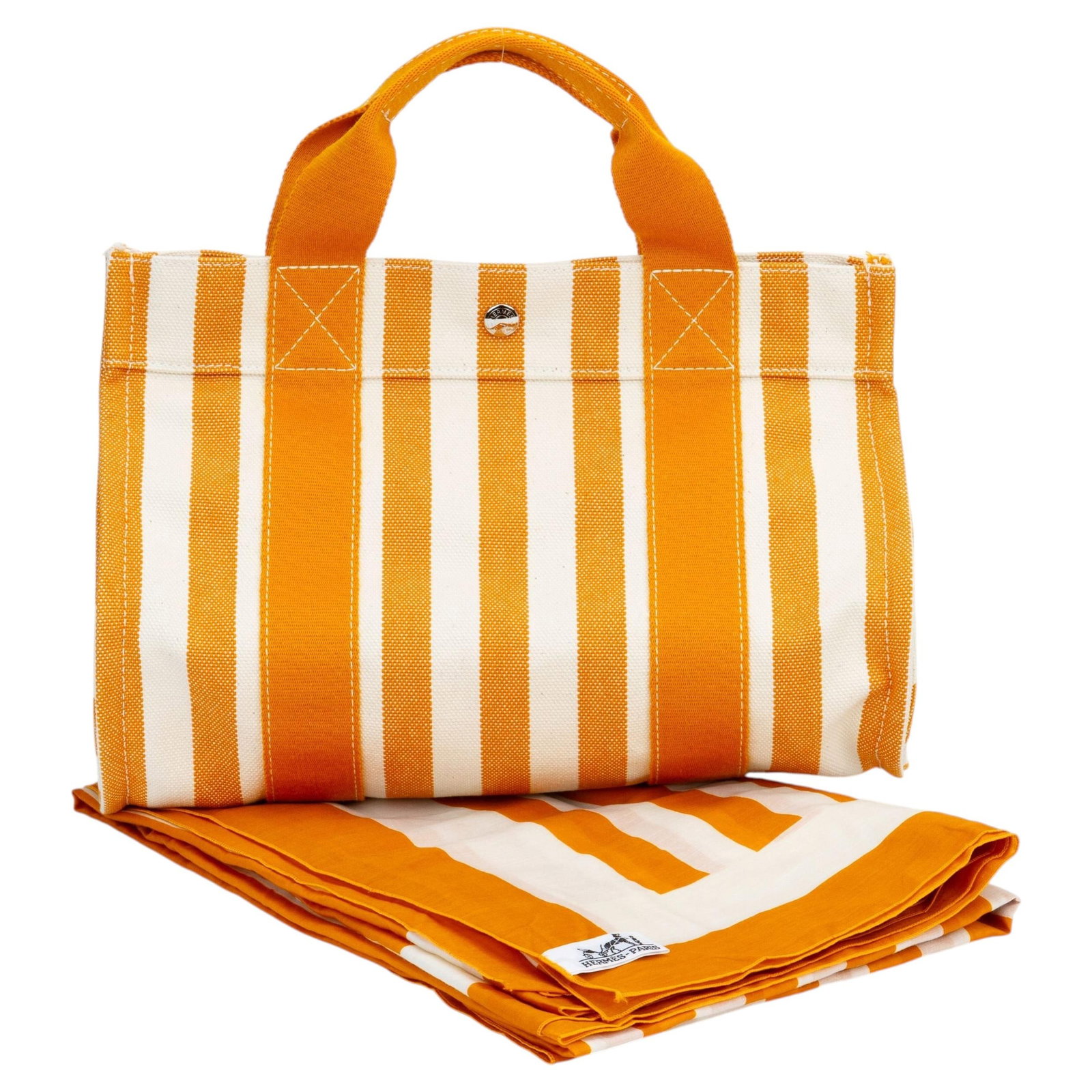 Hermes Annes MM Beach Bag With Matching Sarong (1 of 11)