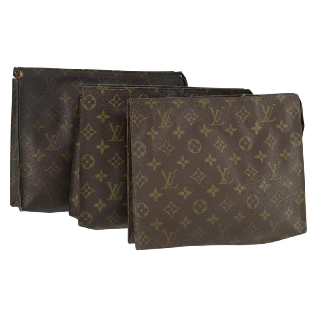 3 Piece Monogram Canvas Clutch Bag Set by Louis Vuitton (1 of 18)