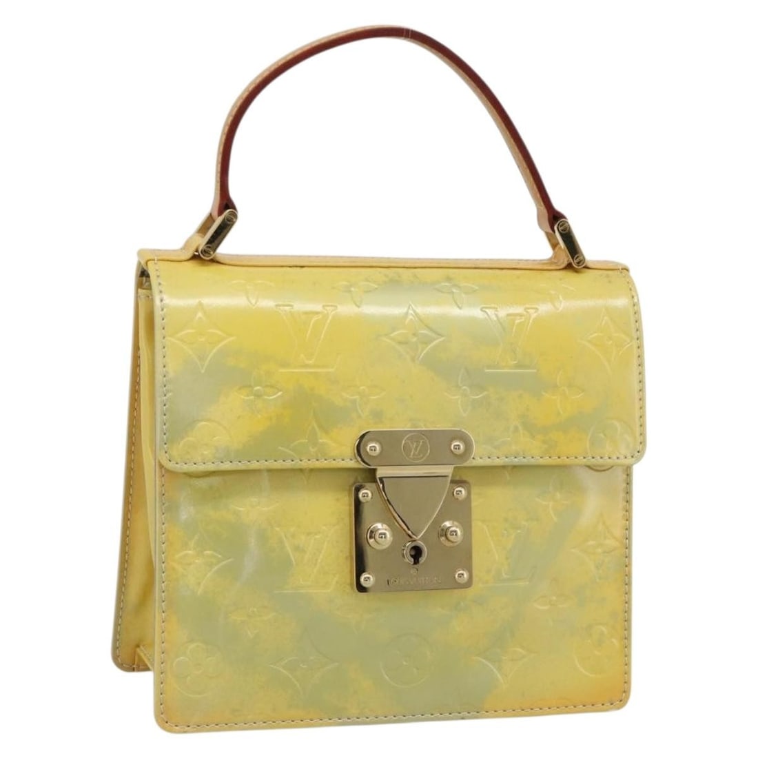 Louis Vuitton M91029 Spring Street Vernis Gris Patent Leather Handbag: Louis Vuitton M91029 Spring Street Vernis Gris Patent Leather Handbag Louis Vuitton Spring Street handbag in Gris Monogram Vernis patent leather. Made in France, this women's handbag is offered as the