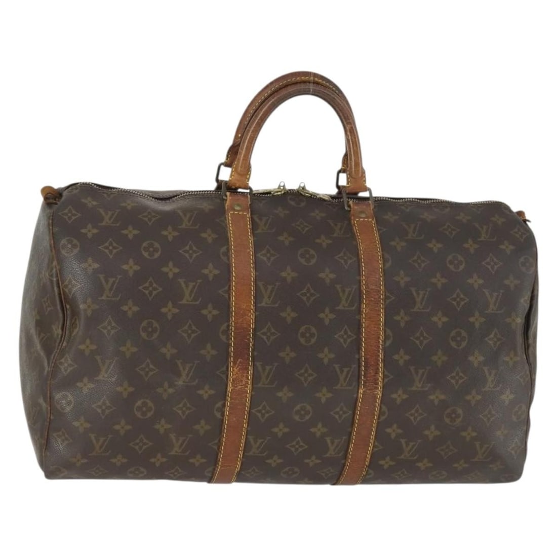 Louis Vuitton Keepall 50 Monogram Canvas Boston Bag M41426: Louis Vuitton Keepall 50 Monogram Canvas Boston Bag M41426 Louis Vuitton Keepall 50 Boston bag in Monogram canvas, model M41426, made in France. This women's travel bag is offered without the original