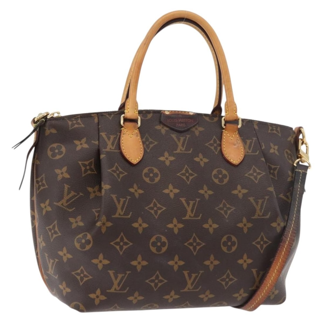 Louis Vuitton Turen PM 2way Monogram Canvas Handbag M48813: Louis Vuitton Turen PM 2way Monogram Canvas Handbag M48813 Louis Vuitton Monogram Turen PM hand bag in Monogram Canvas, made in France. This women's bag comes with a shoulder strap and features the M4