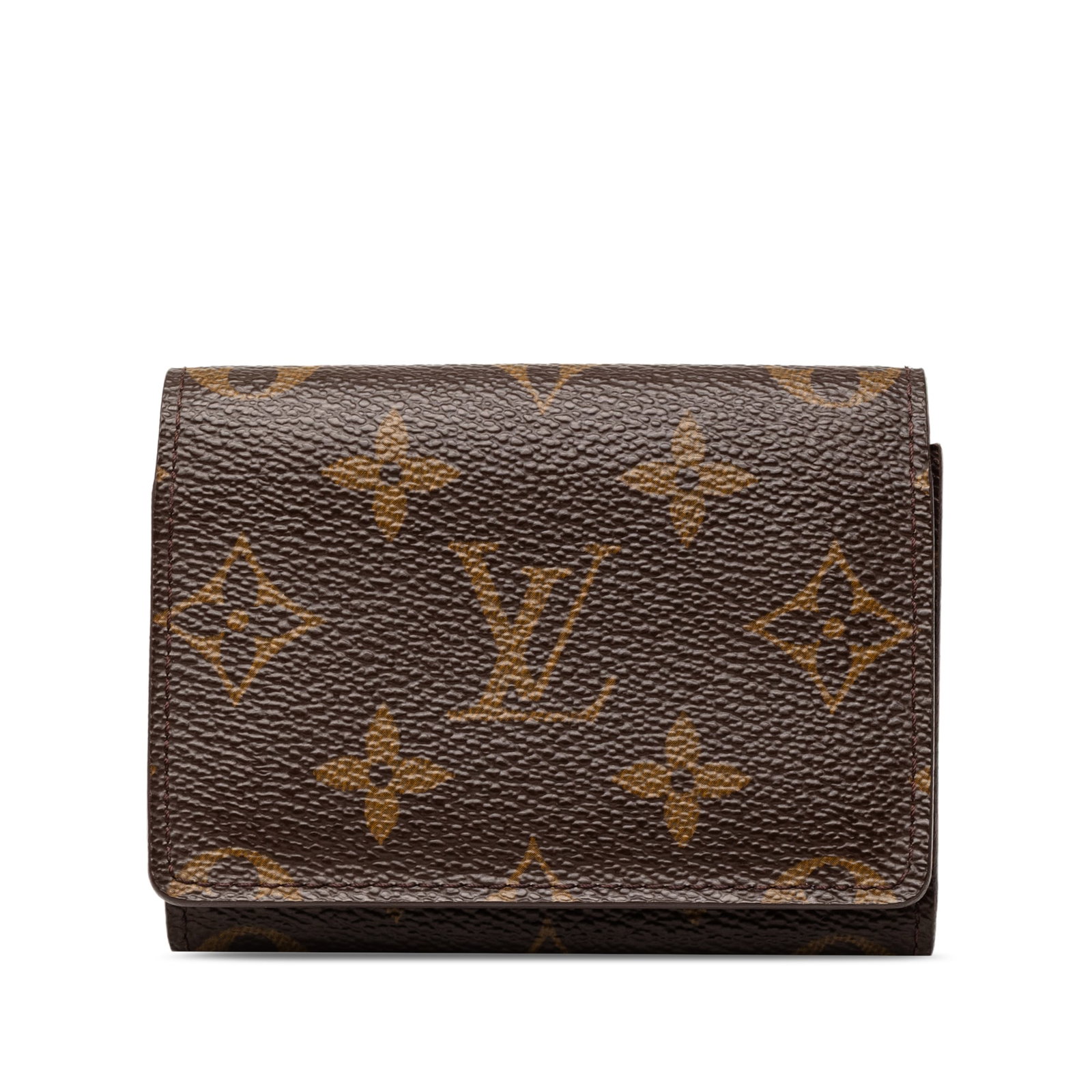 Louis Vuitton Monogram Canvas Business Card Case Envelope Style: Louis Vuitton Monogram Canvas Business Card Case Envelope Style Louis Vuitton Monogram Envelope Business Card Holder in brown monogram canvas with a flap closure and interior slip pockets. Made in Spa