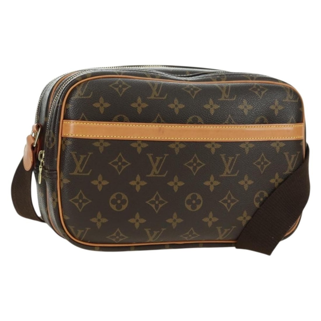 Louis Vuitton M45254 Reporter PM Monogram Canvas Shoulder Bag: Louis Vuitton M45254 Reporter PM Monogram Canvas Shoulder Bag Louis Vuitton Reporter PM shoulder bag in Monogram Canvas, made in France. This women's bag features the classic Monogram exterior and com