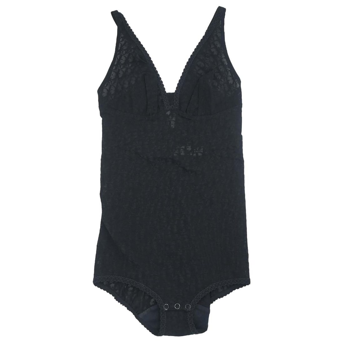 Christian Dior Trotter black mesh lace one piece bodysuit #80A M: Christian Dior Trotter black mesh lace one piece bodysuit #80A M Christian Dior lingerie mesh lace bodysuit in black, designed as a one-piece for women. It is described as being in excellent condition