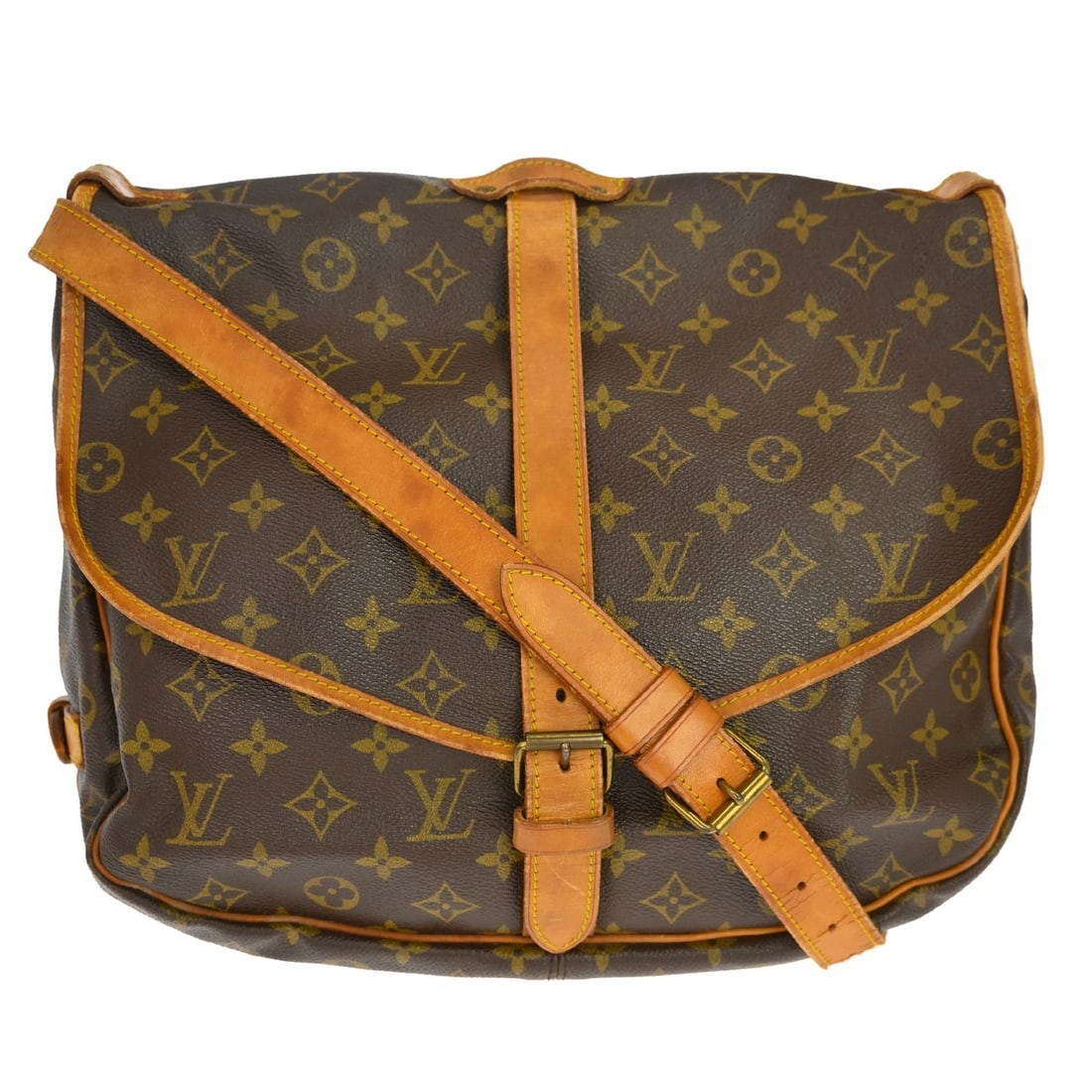 Louis Vuitton M42254 Saumur 35 Monogram Crossbody Bag (1 of 18)