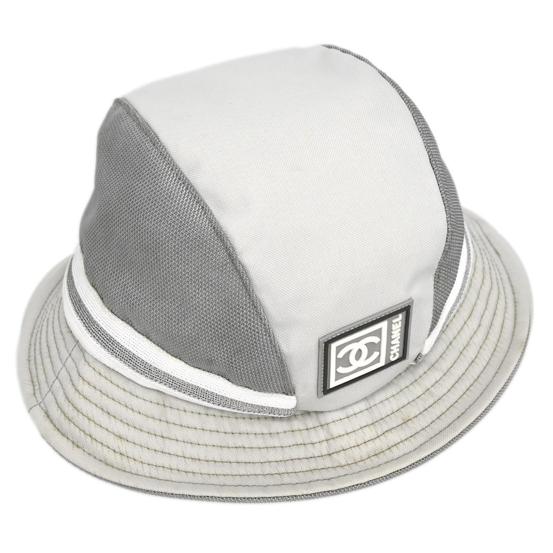 CHANEL Sport Line Gray Women's Hat Size M Italy (1 of 7)