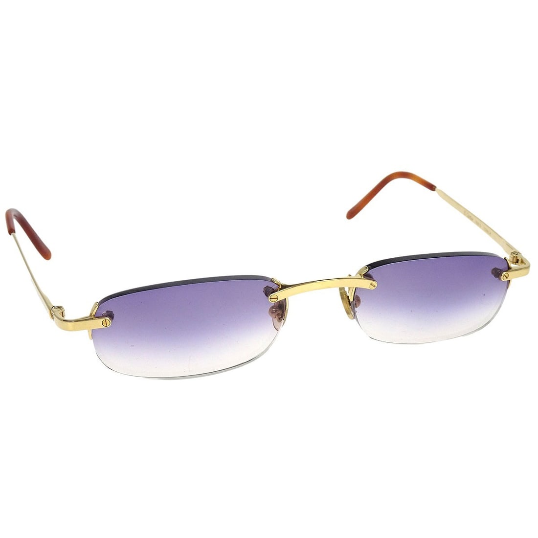 Cartier 3056919 Purple Gold Plated Sunglasses (1 of 7)