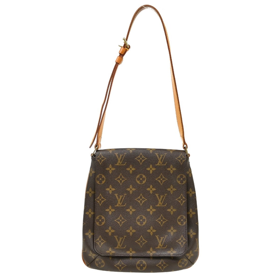 Louis Vuitton Musette Salsa Monogram Shoulder Bag M51258: Louis Vuitton Musette Salsa Monogram Shoulder Bag M51258 Louis Vuitton Musette Salsa short shoulder bag in Monogram canvas and leather, designed in a medium size with a flap magnet closure and adjusta