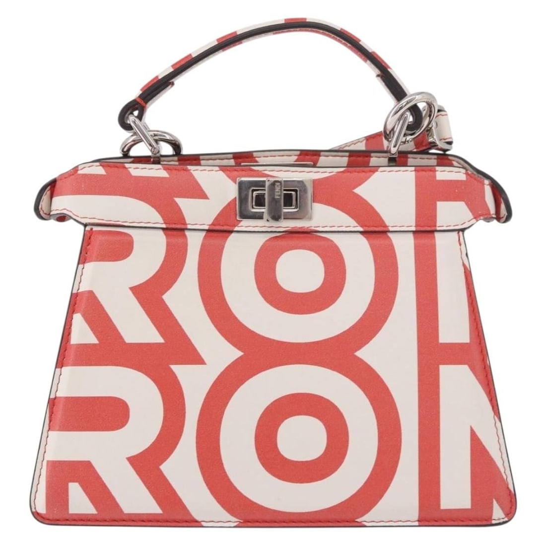 Fendi Peekaboo White Leather Handbag 20cm x 15cm x 9cm: Fendi Peekaboo White Leather Handbag 20cm x 15cm x 9cm Fendi Peekaboo handbag in white leather with a structured silhouette and compact profile. Made in Italy, this women's bag is presented in good co