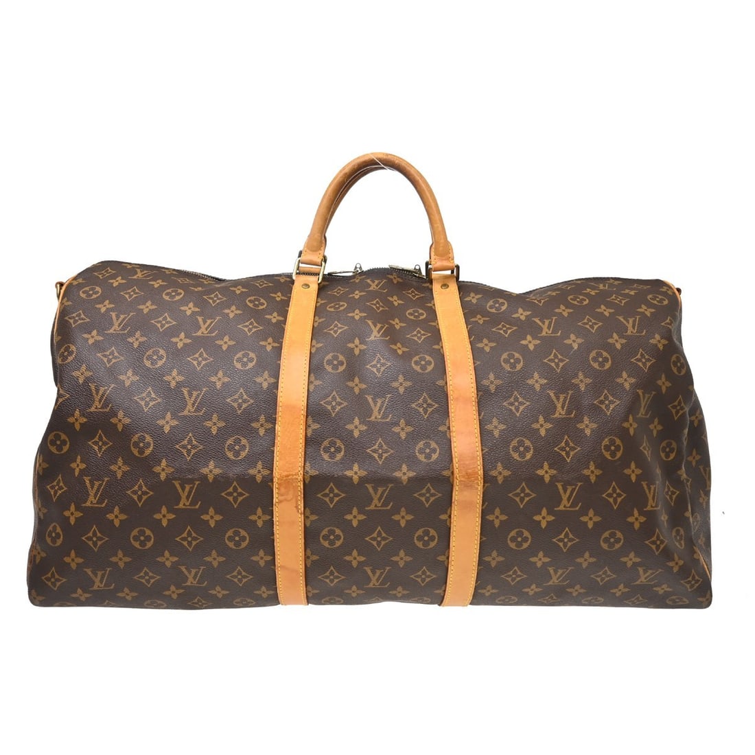 Louis Vuitton Keepall Bandouliere travel bag in Monogram canvas: Louis Vuitton Keepall Bandouliere travel bag in Monogram canvas Louis Vuitton Keepall Bandouliere in brown monogram canvas. This unisex travel bag is made in France and is presented in fair condition 