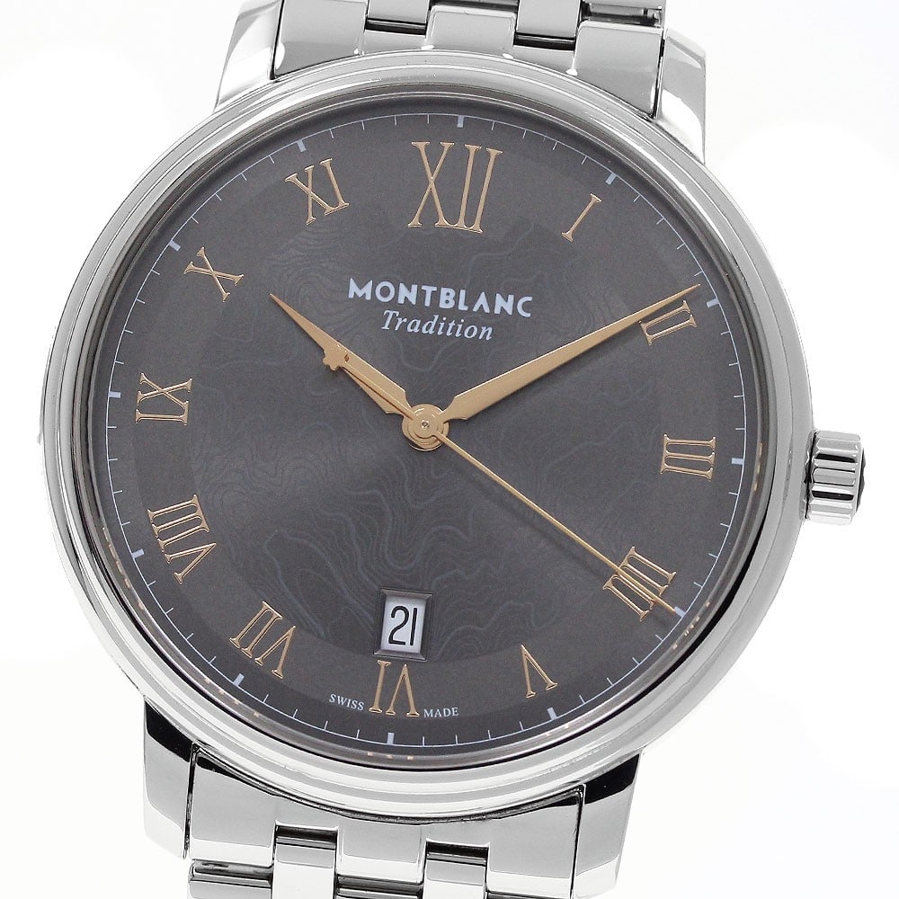 Montblanc Tradition 132433 mens automatic date GMT wristwatch (1 of 7)