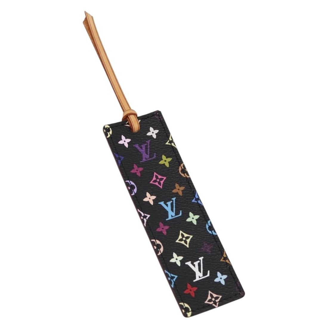 Louis Vuitton M99197 Monogram Multicolor Canvas Bookmark Black: Louis Vuitton M99197 Monogram Multicolor Canvas Bookmark Black Louis Vuitton Monogram Multicolor canvas bookmark in black. This women's bookmark is made in France and comes with its item box. Conditio