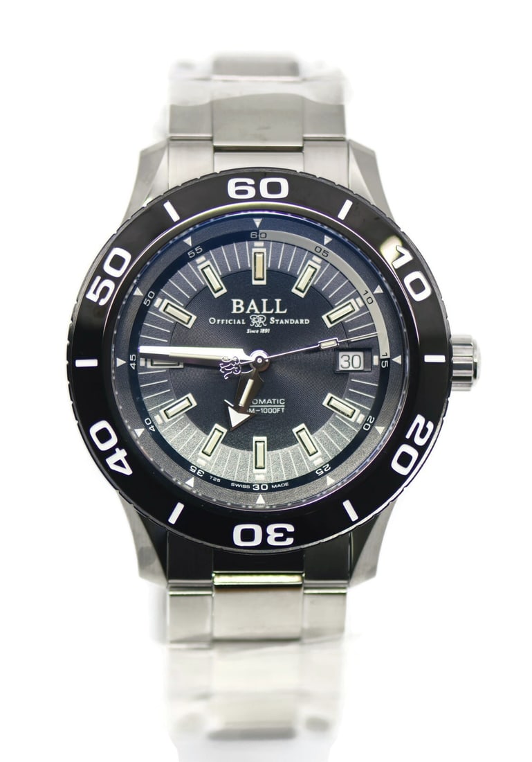 Ball Fireman NECC Automatic Stainless Steel Watch DM3090A-SJ-BE with Box and Papers: Ball Fireman NECC Automatic Stainless Steel Watch DM3090A-SJ-BE with Box and Papers The Ball Fireman NECC Stainless Steel Watch DM3090A-SJ-BE is a sophisticated wristwatch featuring a mechanical (auto
