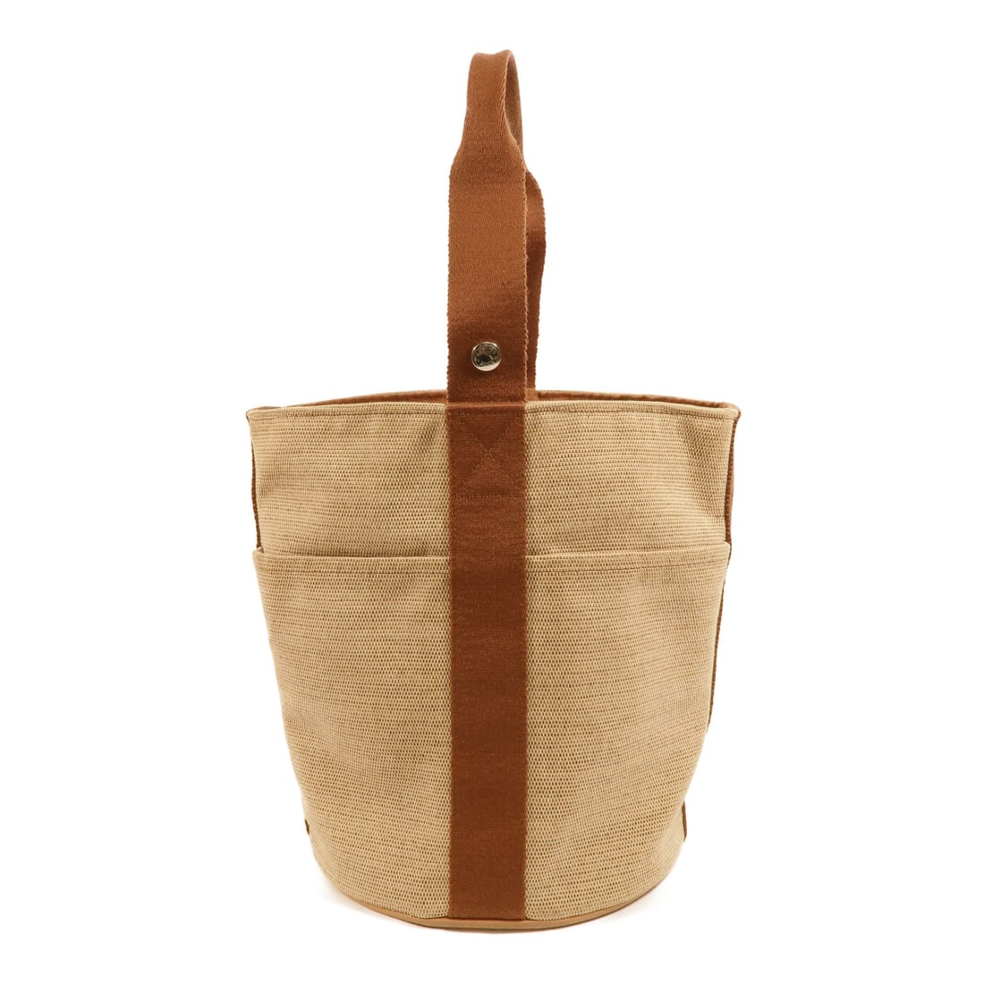 Hermes Saxo MM Brown Canvas Handbag for Women (1 of 16)