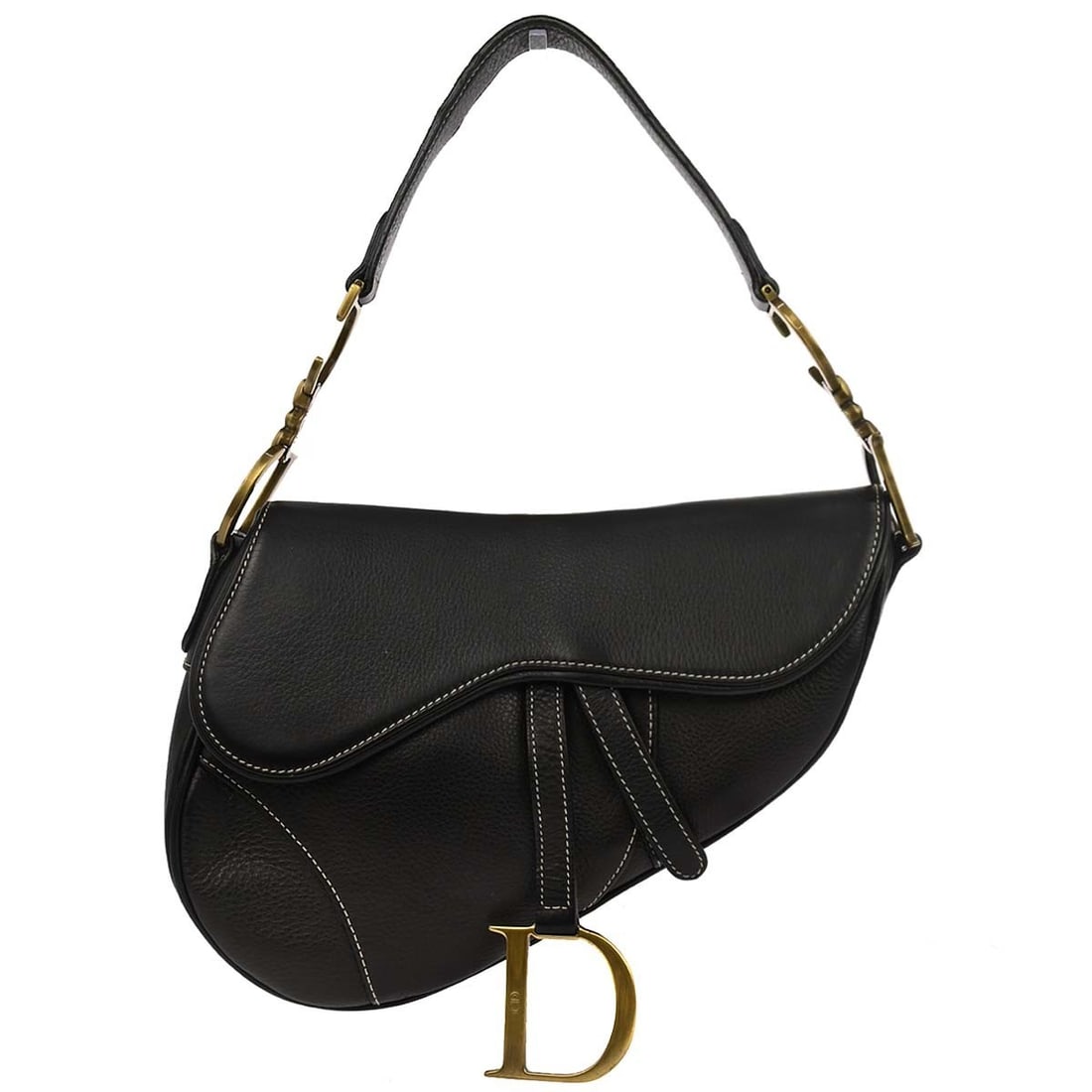 Dior Saddle Shoulder Bag Black Leather Medium RU0022 Italy (1 of 11)