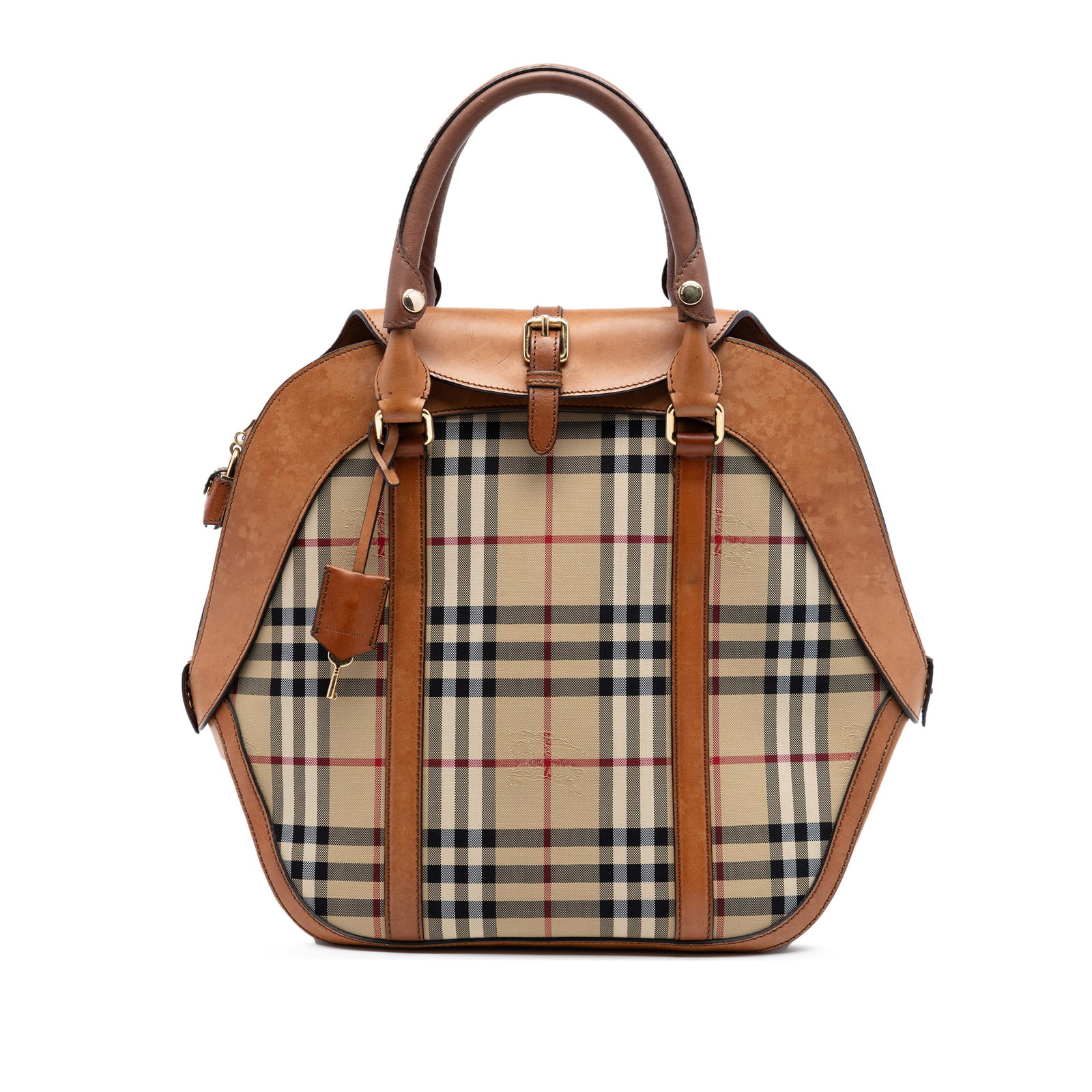 Burberry Orchard Bowling Bag in Haymarket Check Coated Canvas (1 of 6)