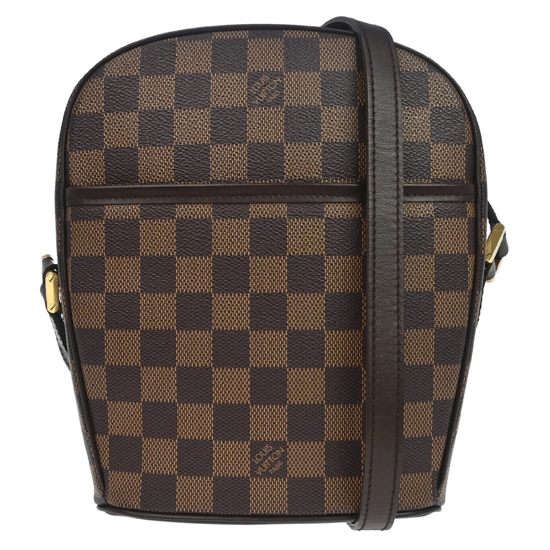 Louis Vuitton Ipanema PM Damier Canvas Shoulder Bag Brown N51294: Louis Vuitton Ipanema PM Damier Canvas Shoulder Bag Brown N51294 Vintage Louis Vuitton Ipanema PM shoulder bag in brown Damier canvas with leather trim and a zip closure. This women's medium shoulder 