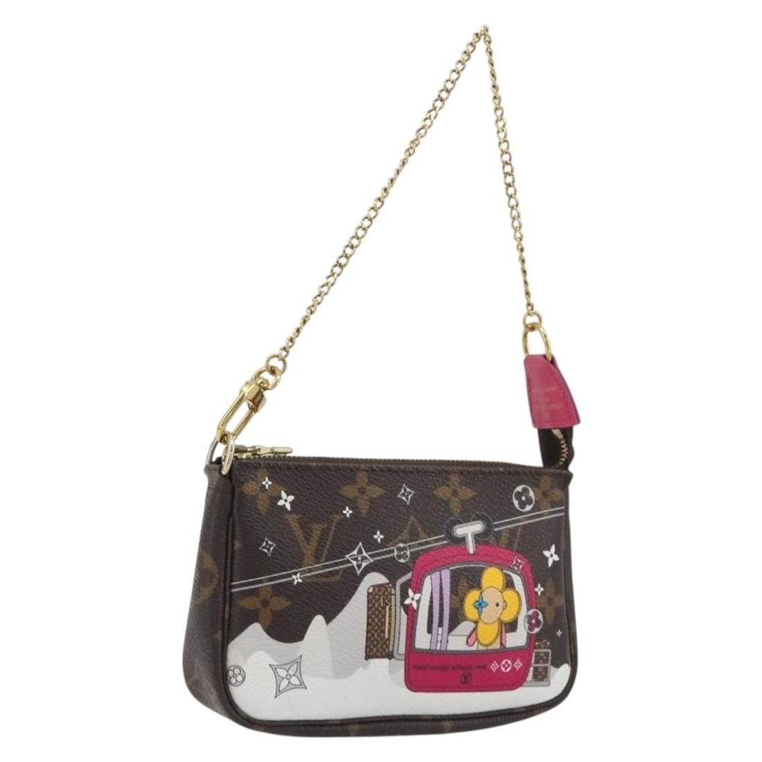 Louis Vuitton M68490 Vivienne Mini Accessory Pouch Monogram Canvas: Louis Vuitton M68490 Vivienne Mini Accessory Pouch Monogram Canvas Louis Vuitton Monogram Vivienne Mini Pochette Accessoires accessory pouch in monogram canvas. Made in France, this women's pouch incl