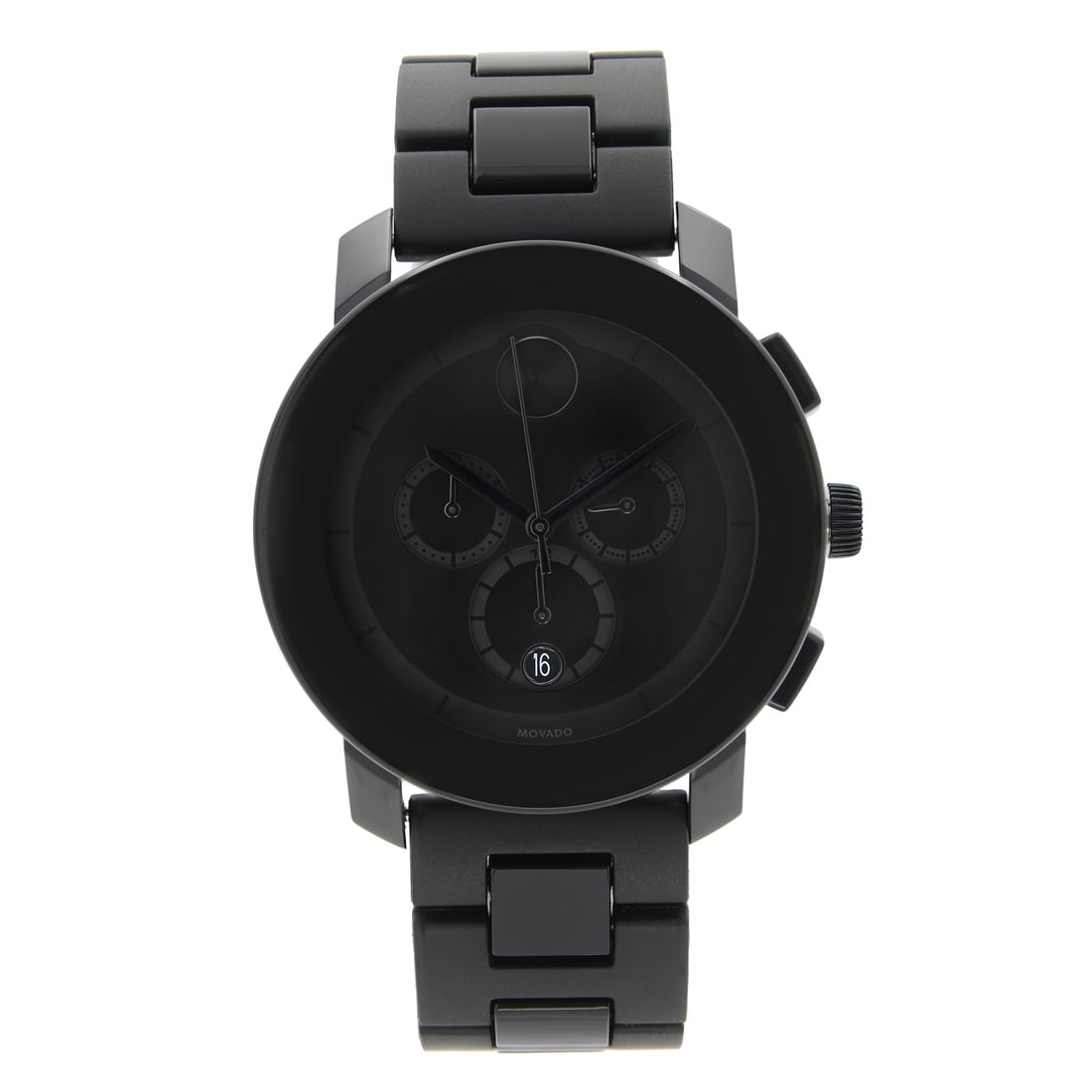 Movado Bold 43mm Quartz Men's Watch Black Dial Casual Style: Movado Bold 43mm Quartz Men's Watch Black Dial Casual Style Introducing the Movado Bold 43mm Quartz Men's Watch, a stylish and functional wristwatch perfect for casual wear. This timepiece features a 
