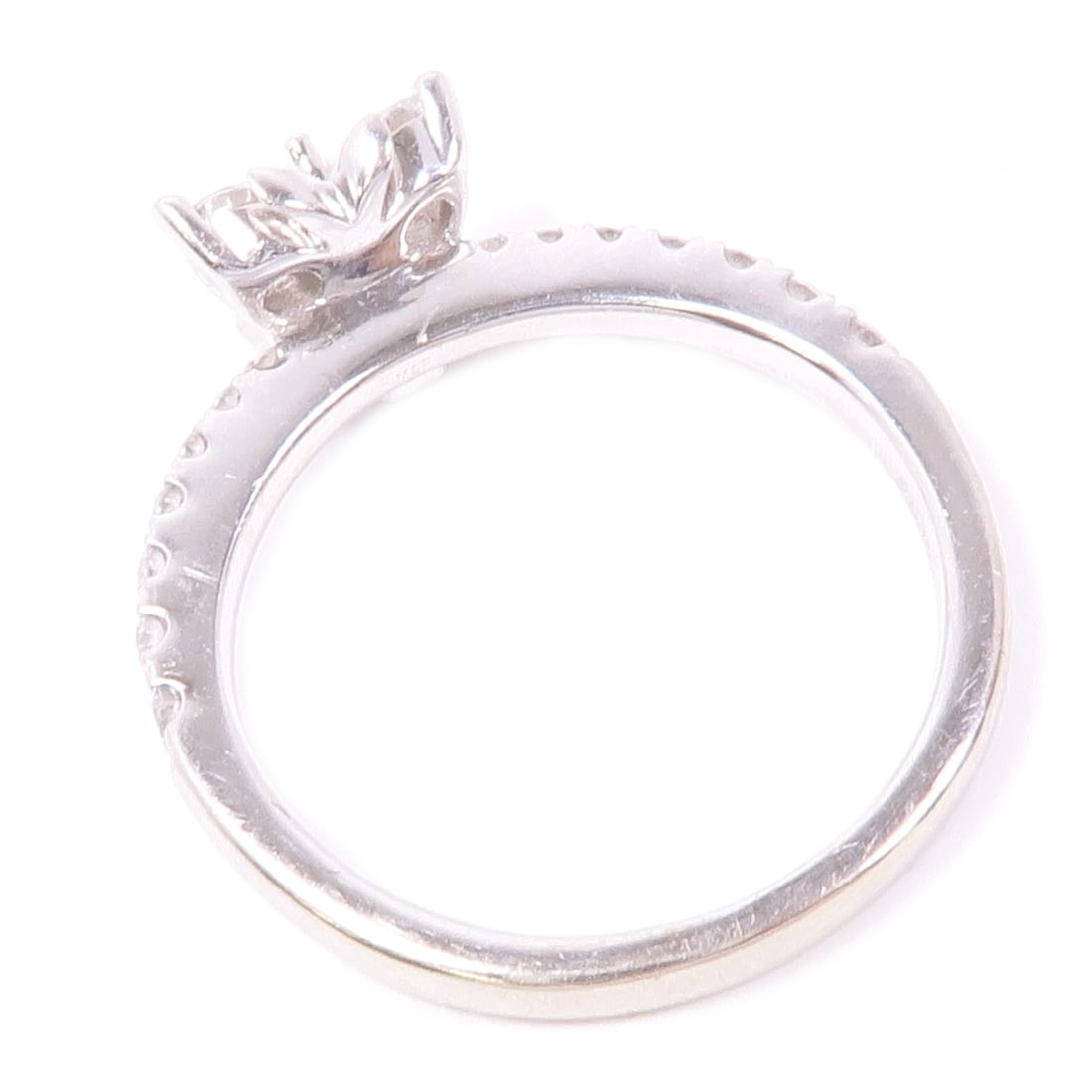 18K White Gold Diamond Ring US 4.5 0.59ct - 12