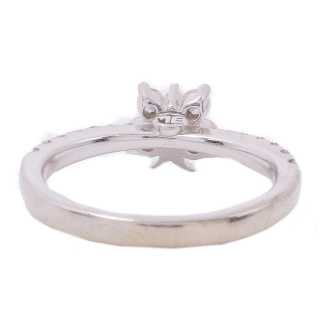 18K White Gold Diamond Ring US 4.5 0.59ct - 5