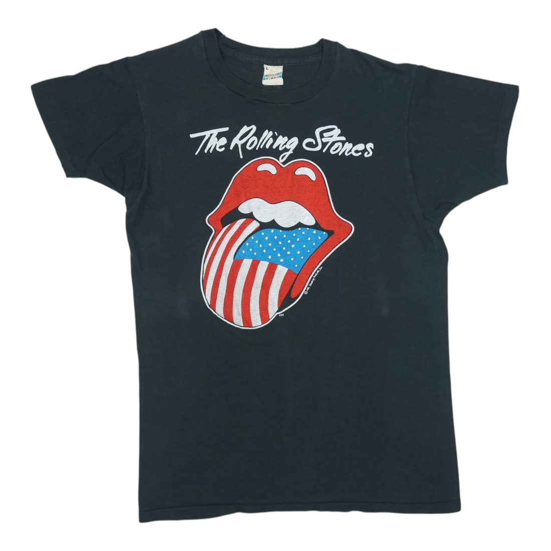 Black 1981 Rolling Stones Tour Shirt Large 100% Cotton: Black 1981 Rolling Stones Tour Shirt Large 100% Cotton Authentic vintage 1981 Rolling Stones North American Tour shirt with front and back graphics. This original vintage shirt is not a modern reprodu