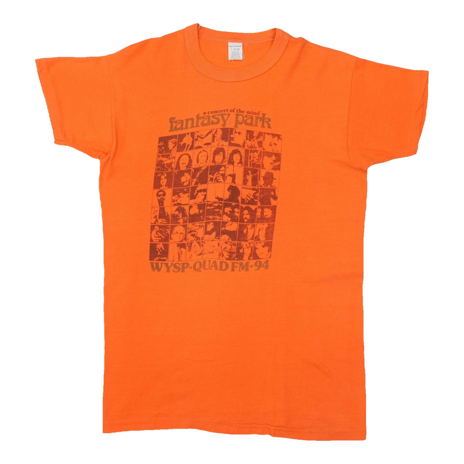 Orange 1970s WYSP Concert Of The Mind Fantasy Park Shirt (1 of 6)