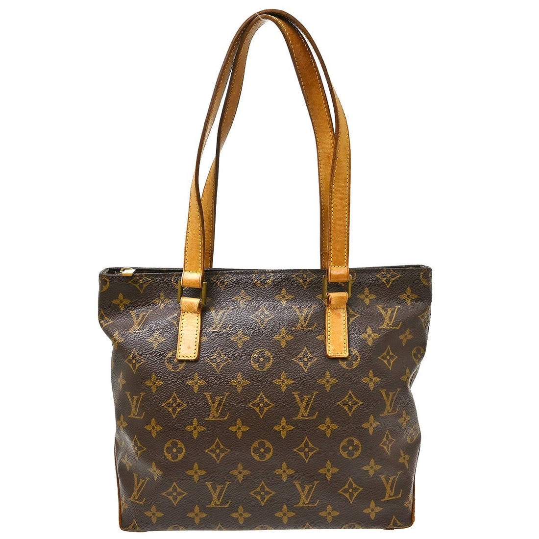 Louis Vuitton Cabas Piano Monogram Canvas Tote M51148 Brown: Louis Vuitton Cabas Piano Monogram Canvas Tote M51148 Brown Vintage Louis Vuitton Cabas Piano hand tote bag in Monogram canvas and leather, made in France. It features a zip closure, double handles, i