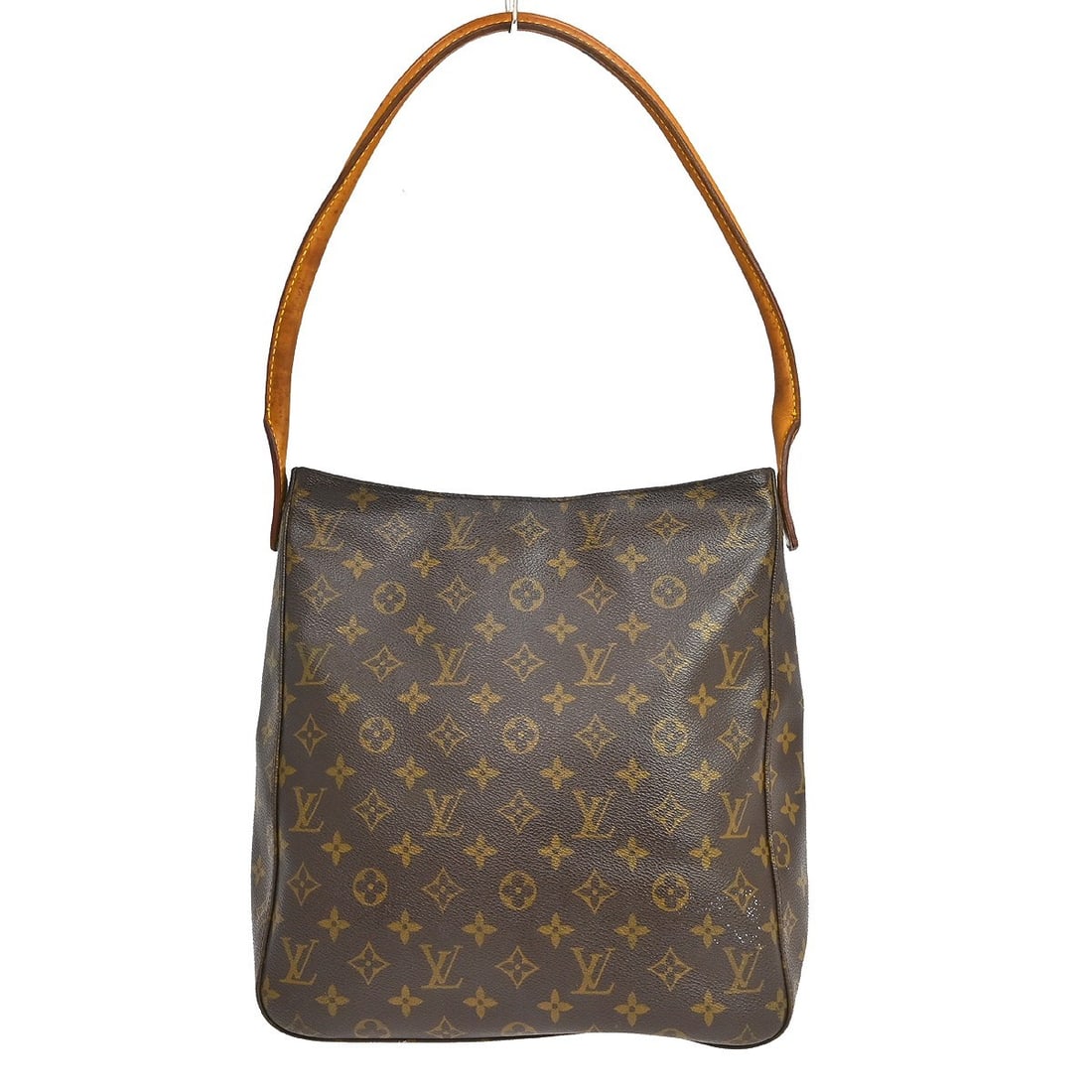 Louis Vuitton Looping Brown Canvas Handbag: Louis Vuitton Looping Brown Canvas Handbag Louis Vuitton Looping handbag in brown monogram canvas. Made in Spain, this women's bag is presented in good condition with light scratching and light marks 