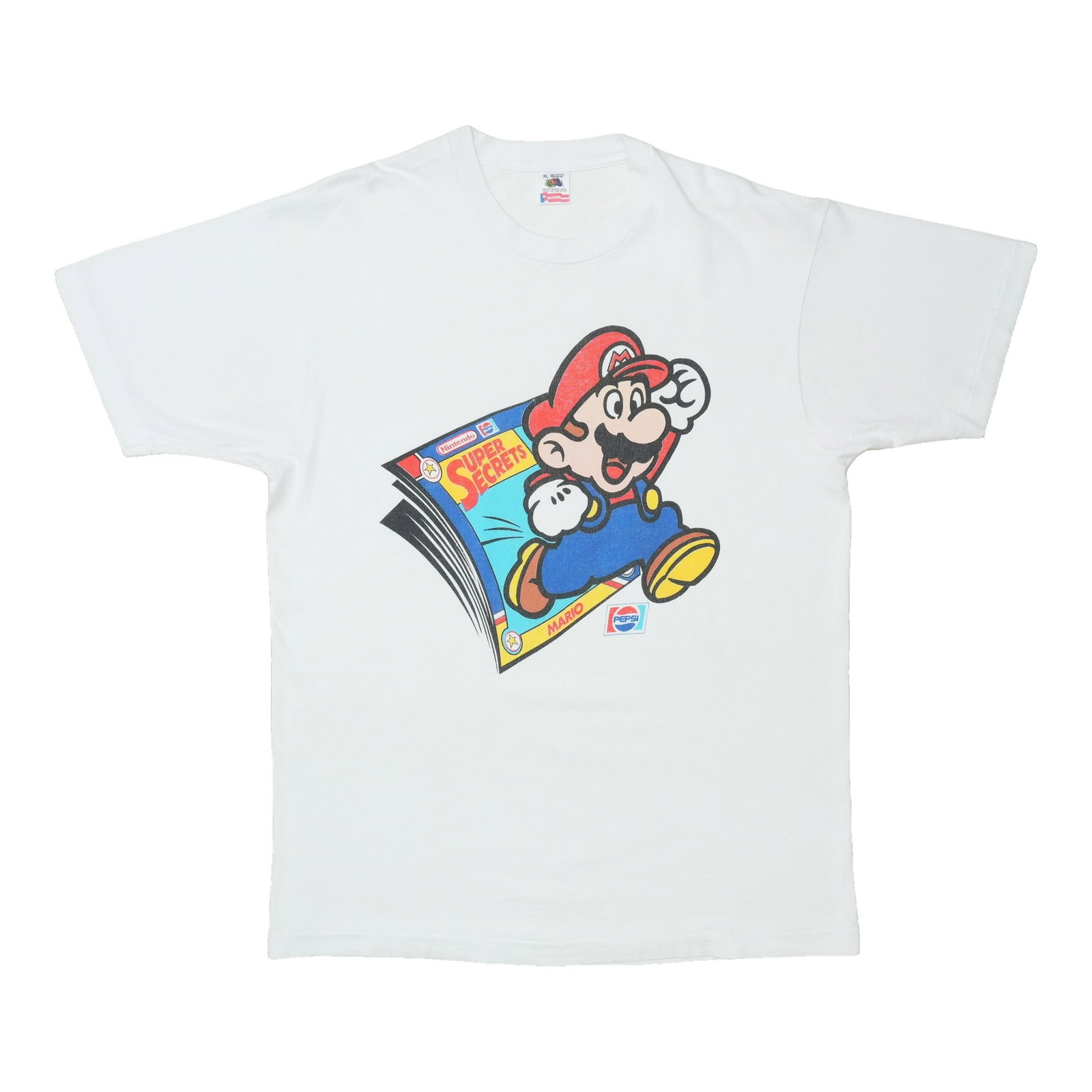 Nintendo Mario Super Secrets Pepsi Promo T Shirt 1990s (1 of 4)