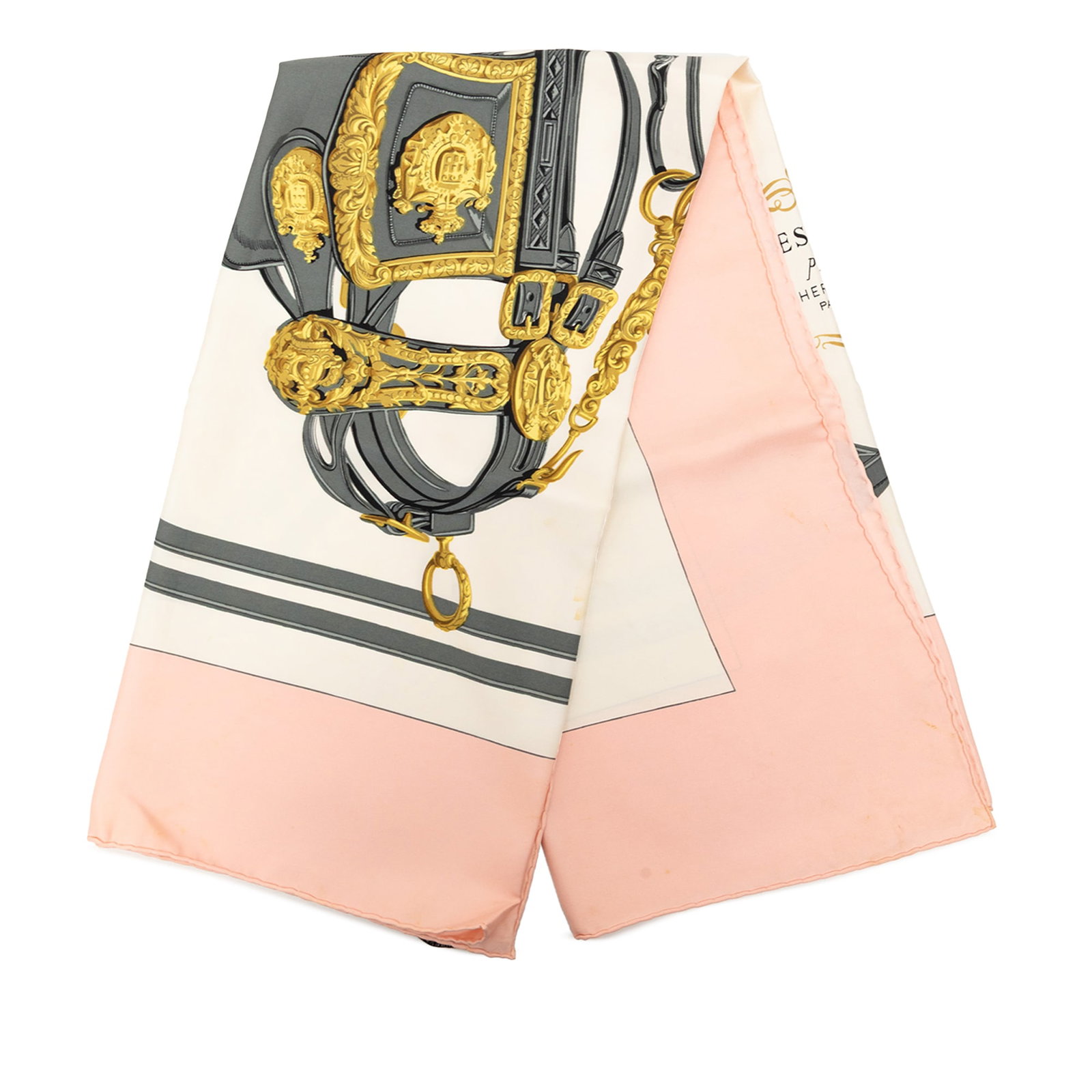 Hermes Brides de Gala 90 Silk Scarf White (1 of 8)