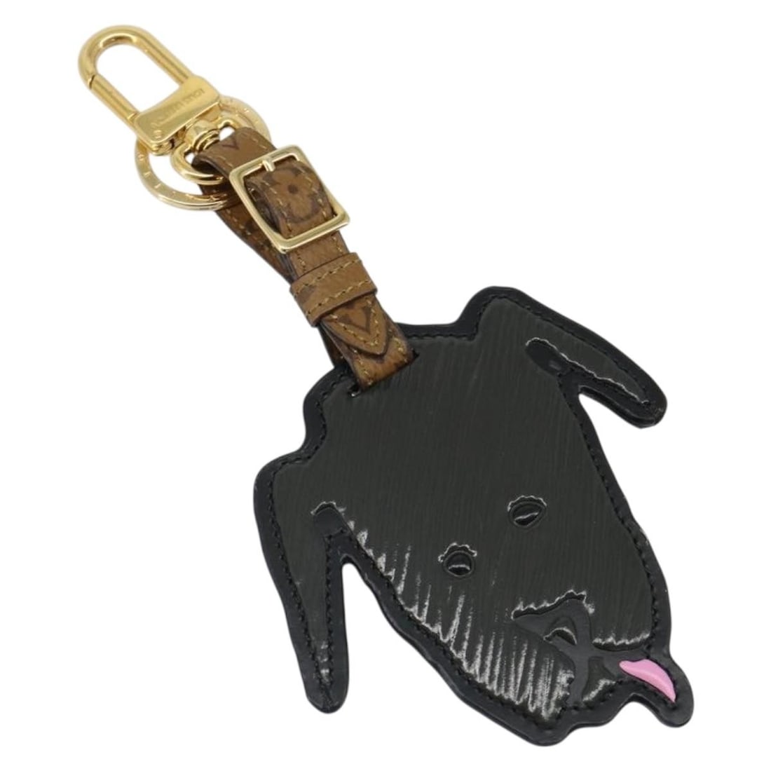 Louis Vuitton MP2281 Catgram Black Monogram Canvas Charm: Louis Vuitton MP2281 Catgram Black Monogram Canvas Charm Louis Vuitton Catgram Porte Cles Porto Address charm in black Monogram Canvas. This women's charm includes the dust bag and item box. Condition