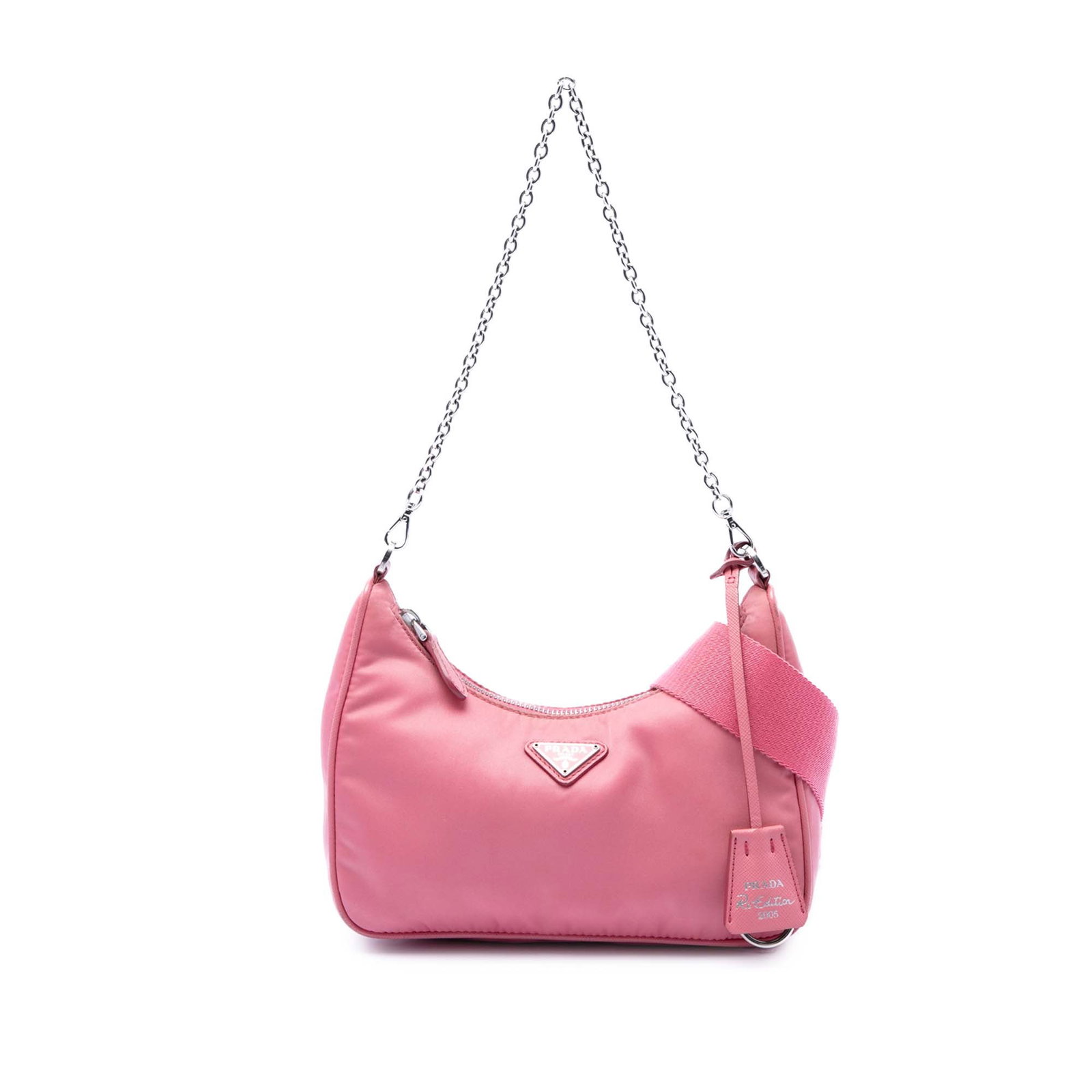 Prada Tessuto Re Edition 2005 Pink Nylon Satchel Bag (1 of 7)
