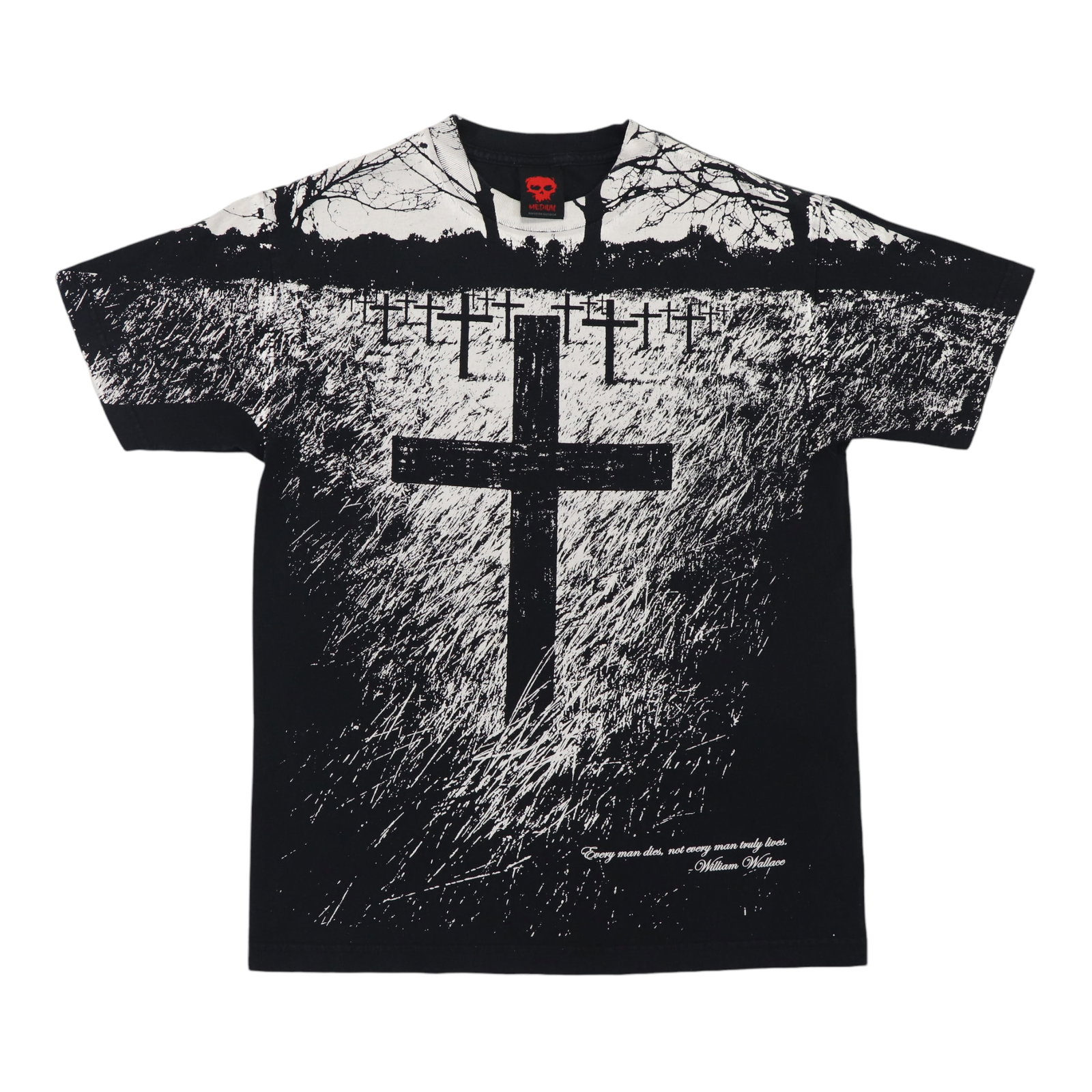 Zero Jamie Thomas Graphic T Shirt Black Cotton Medium: Zero Jamie Thomas Graphic T Shirt Black Cotton Medium Authentic original vintage Jamie Thomas Zero all over print shirt from the 2000s. This is a true vintage piece, not a modern reproduction. It feat